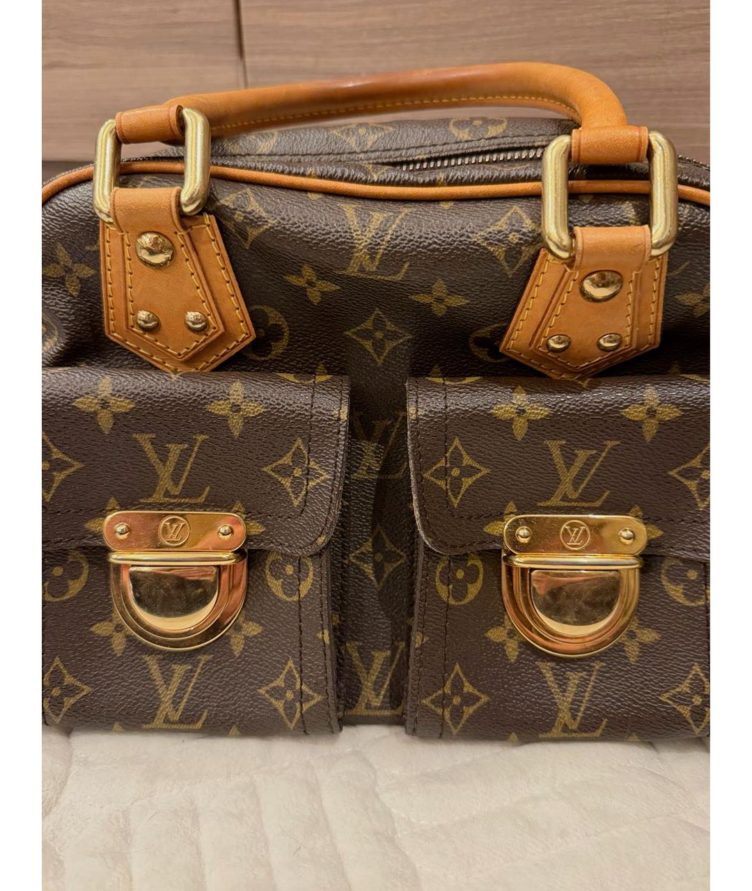 LOUIS VUITTON Коричневая сумка с короткими ручками, фото 8