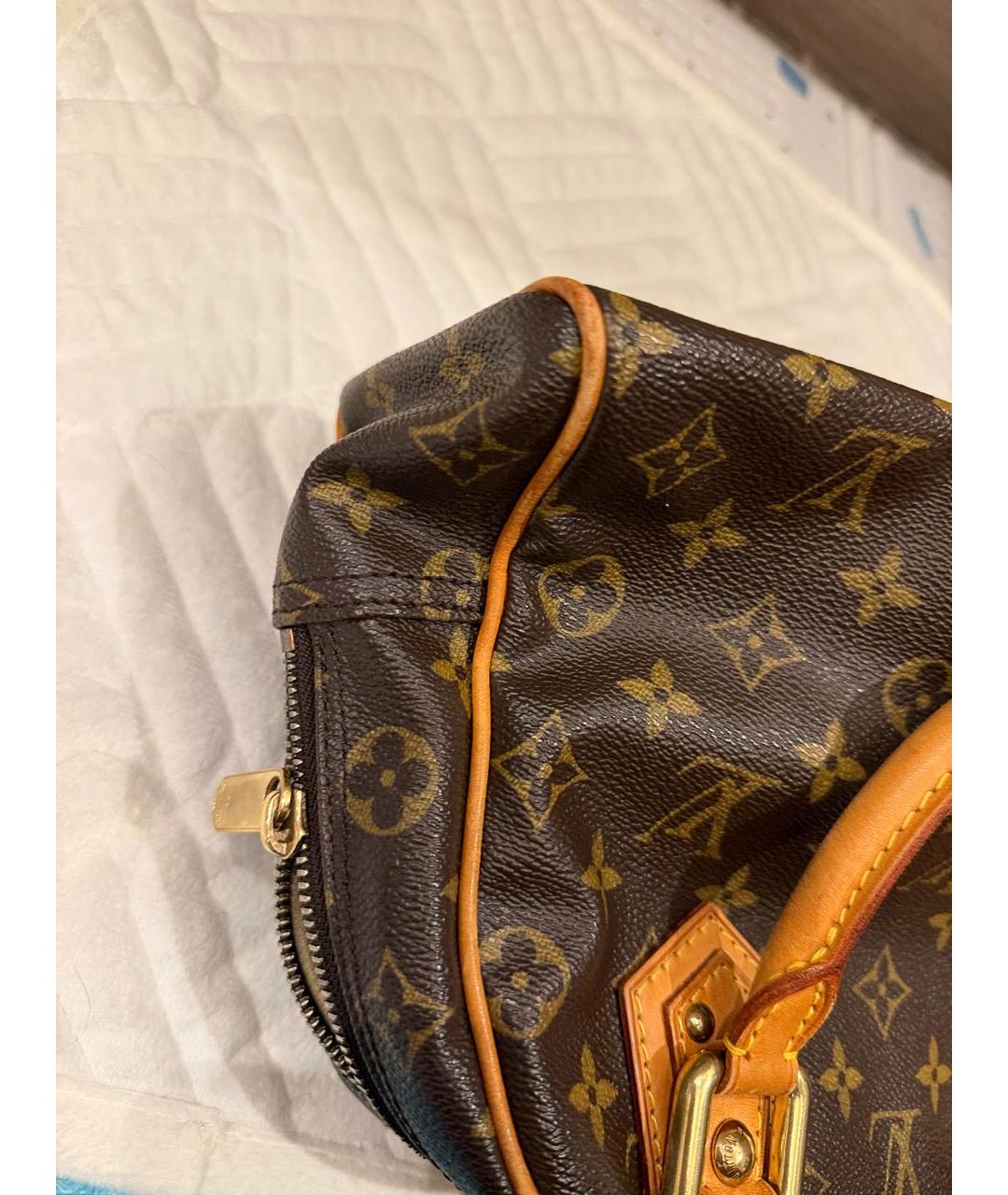 LOUIS VUITTON Коричневая сумка с короткими ручками, фото 7