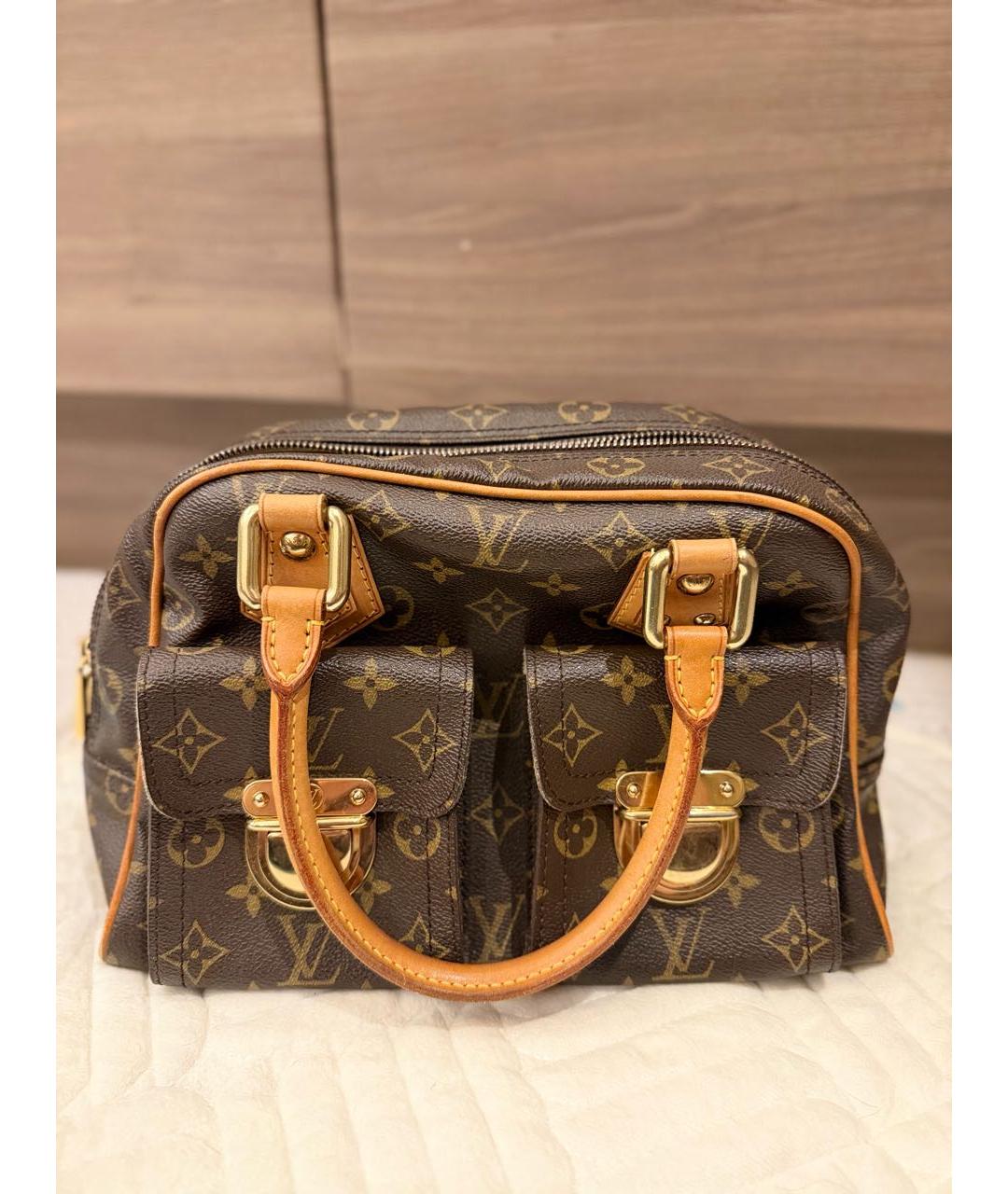 LOUIS VUITTON Коричневая сумка с короткими ручками, фото 9