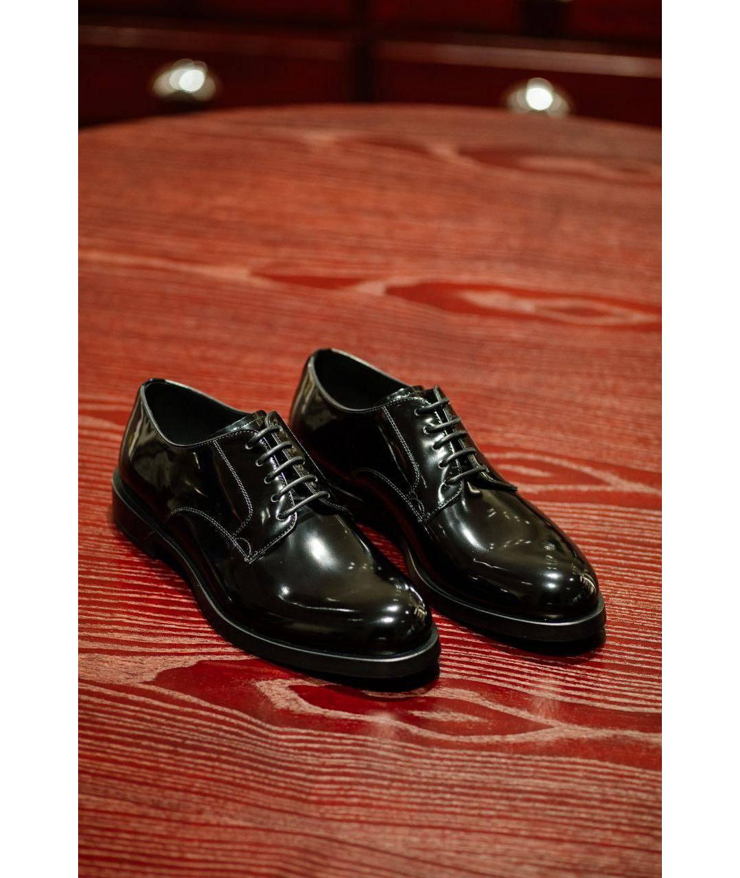 DOLCE&GABBANA Черные туфли из лакированной кожи, фото 5