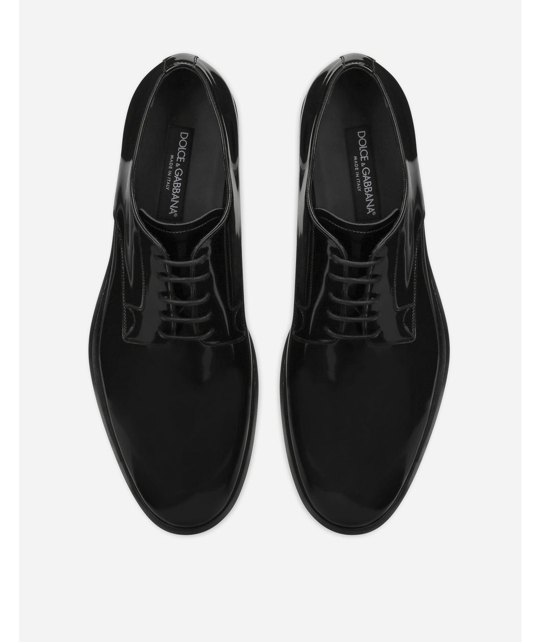 DOLCE&GABBANA Черные туфли из лакированной кожи, фото 4