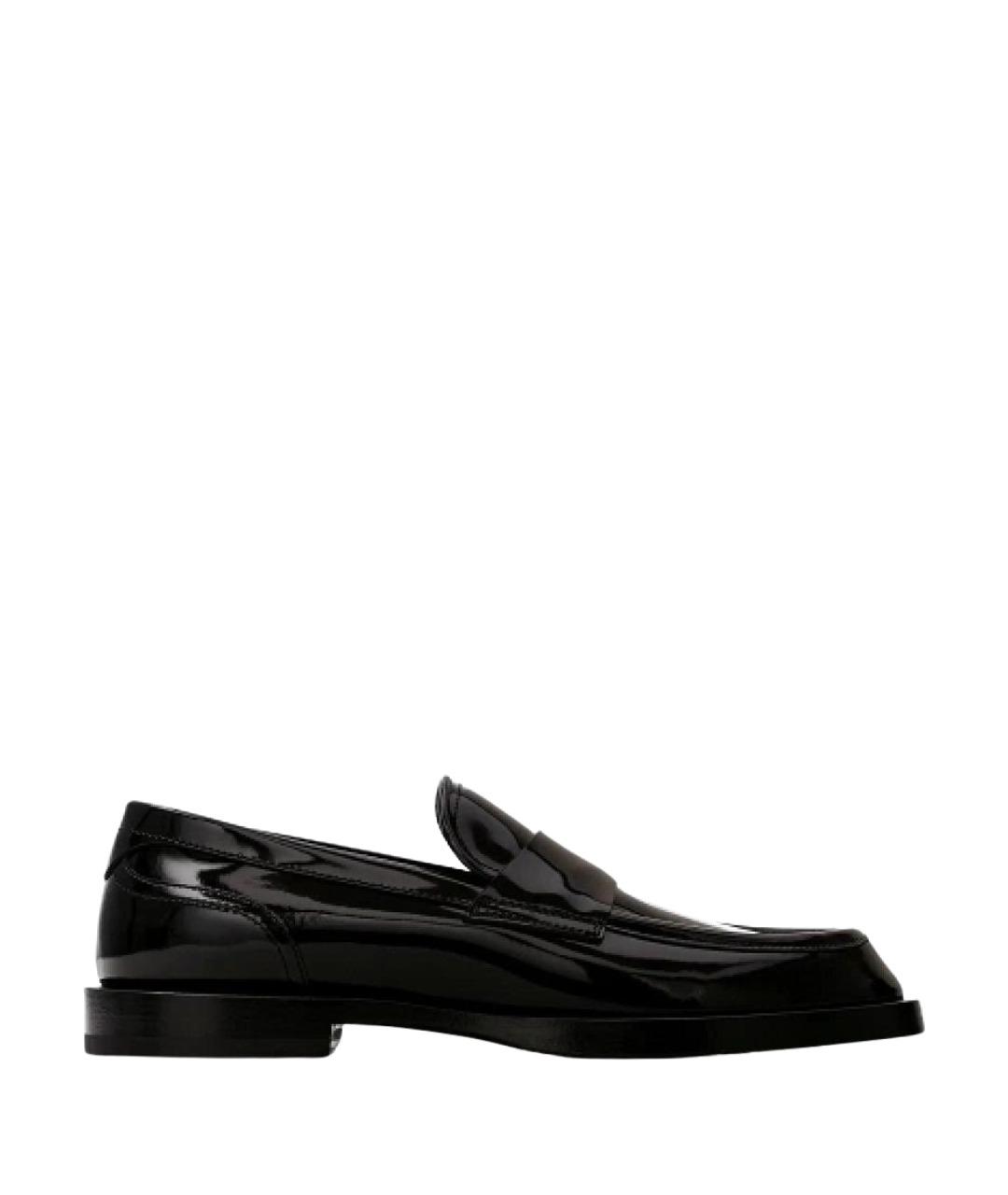 DOLCE&GABBANA Черные лоферы из лакированной кожи, фото 1