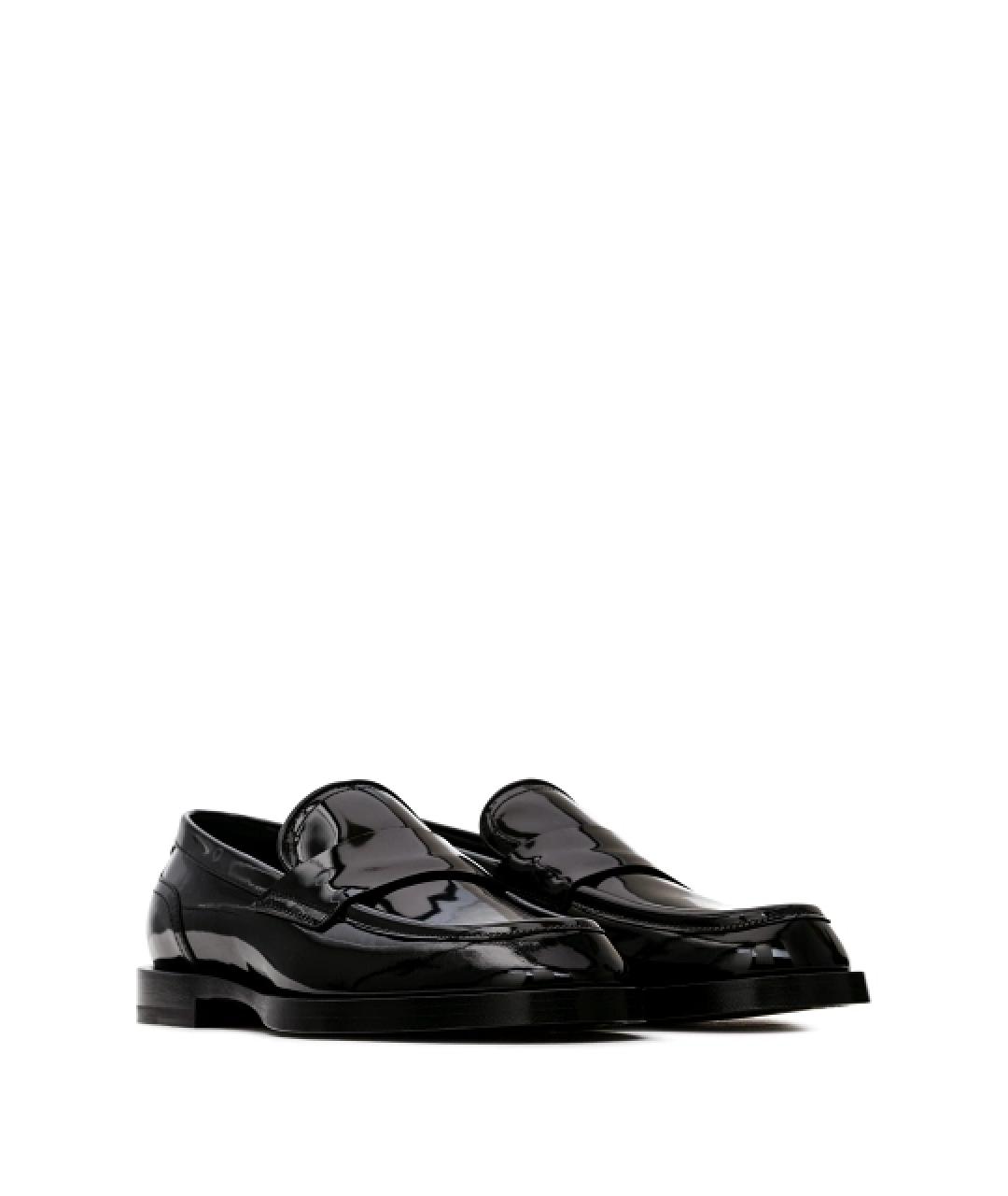 DOLCE&GABBANA Черные лоферы из лакированной кожи, фото 4