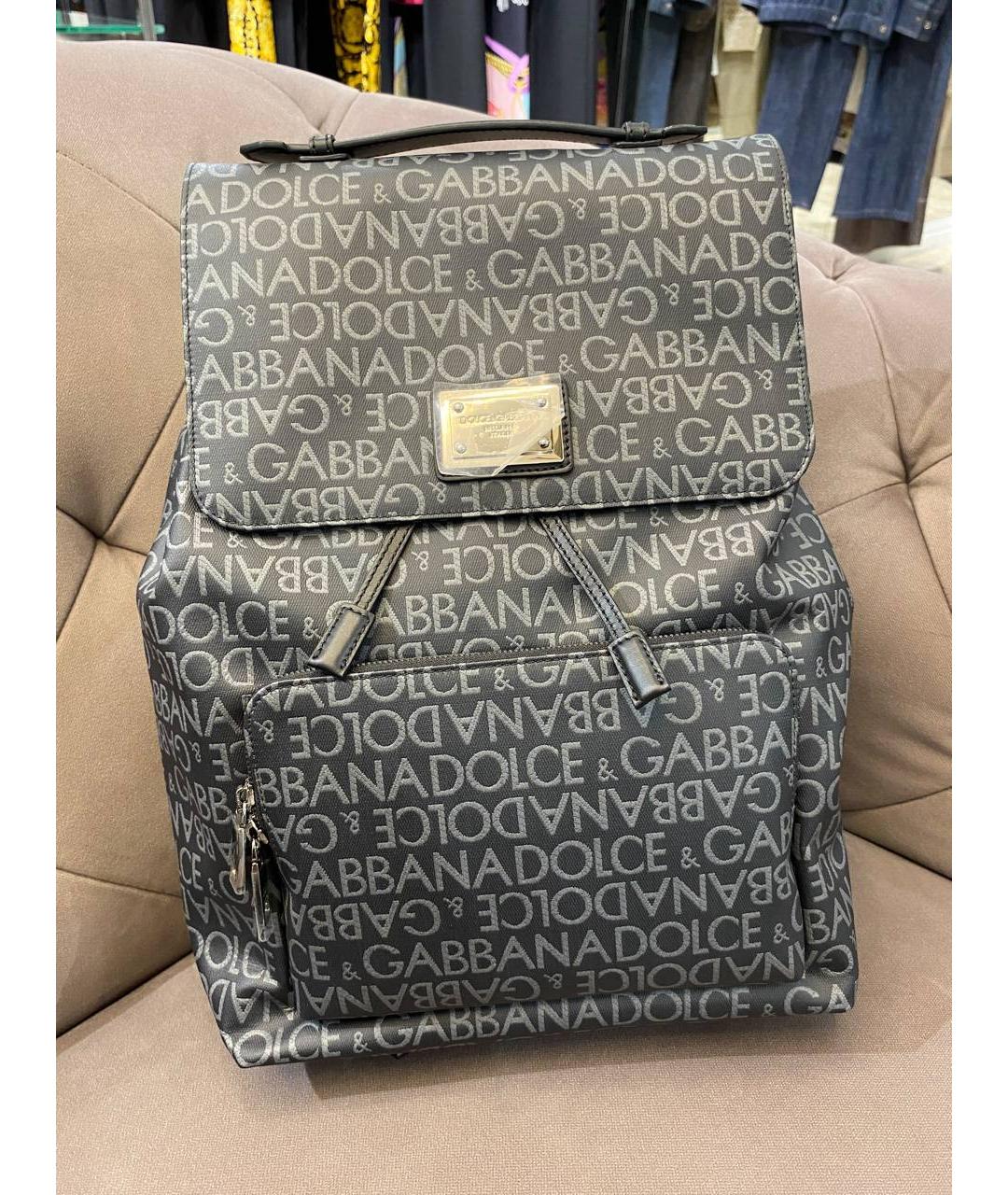 DOLCE&GABBANA Черный рюкзак, фото 7