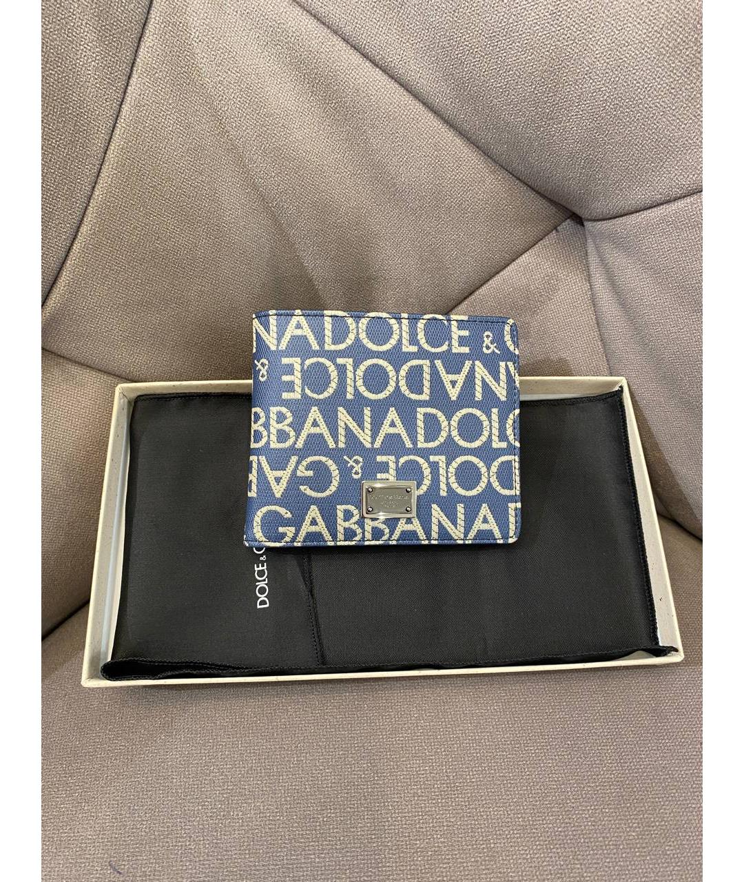 DOLCE&GABBANA Синий кошелек, фото 2