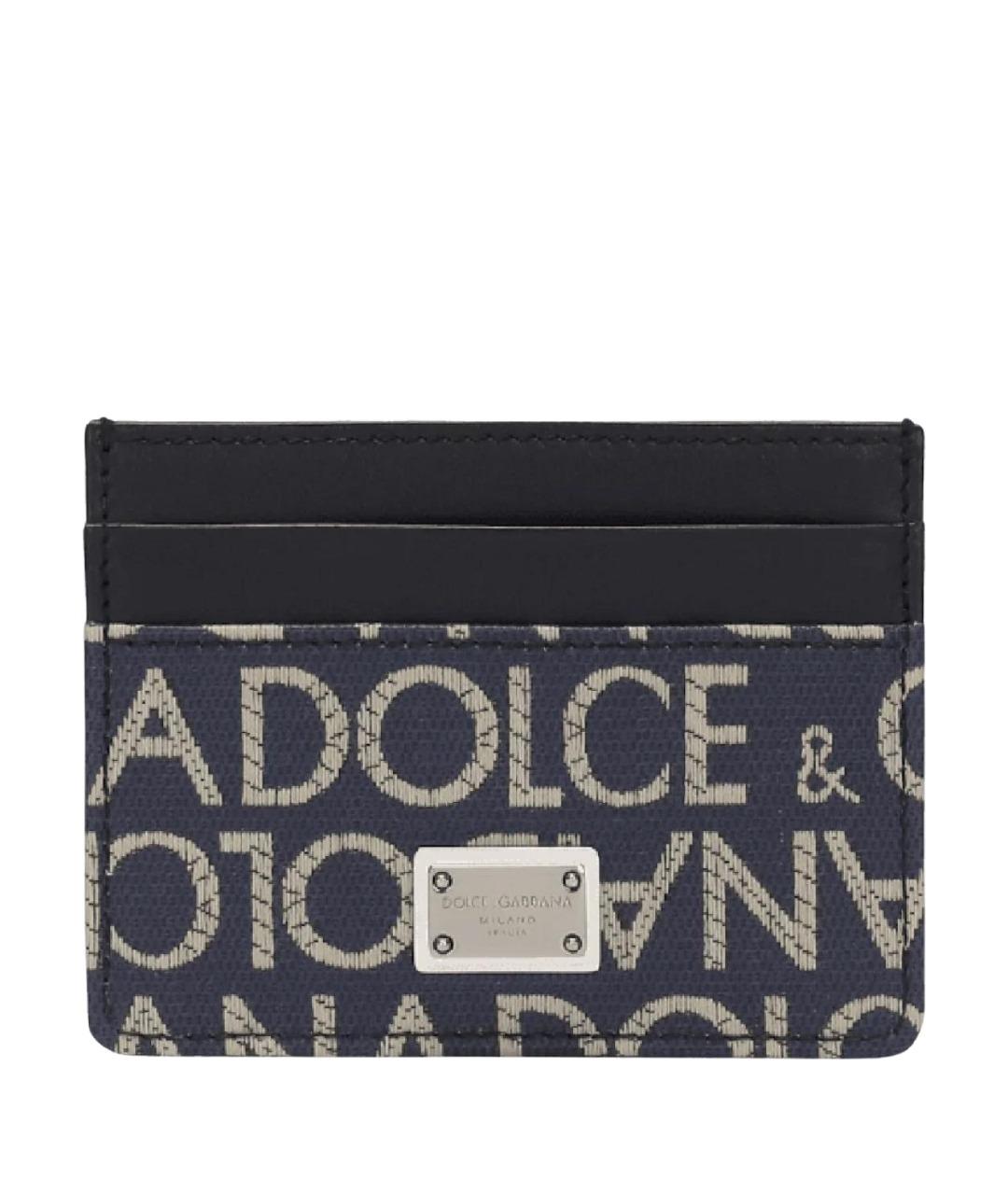 DOLCE&GABBANA Темно-синий кардхолдер, фото 1