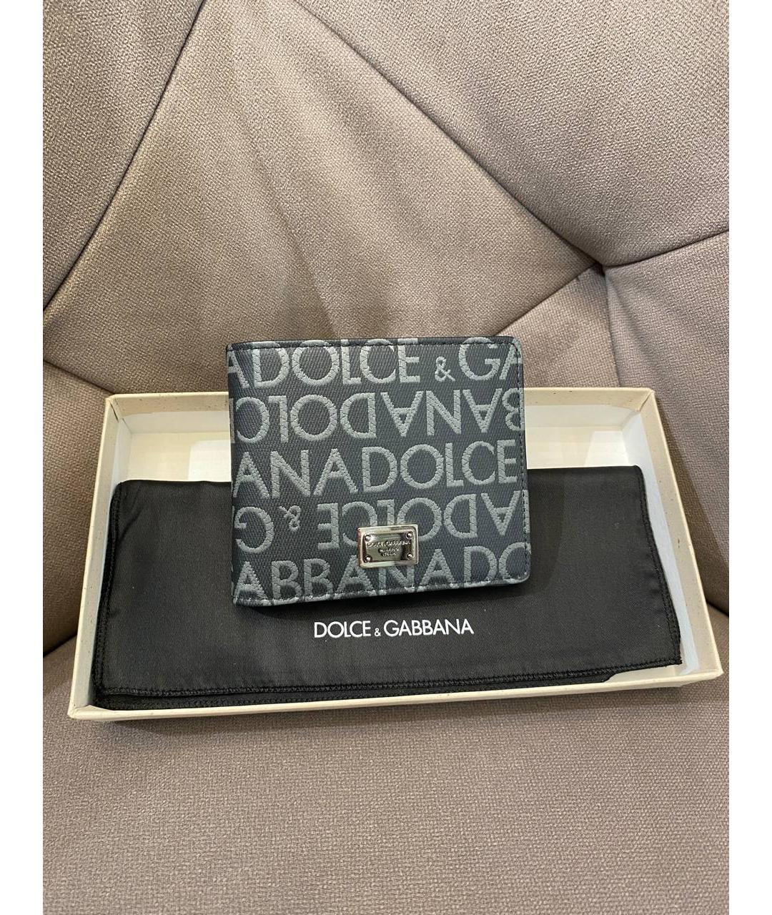 DOLCE&GABBANA Черный кошелек, фото 4
