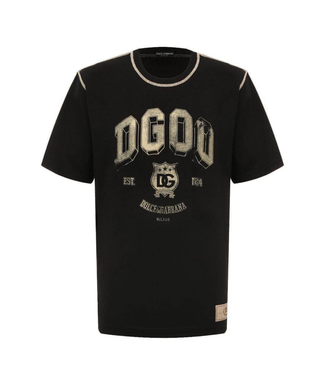 DOLCE&GABBANA Черная футболка, фото 1