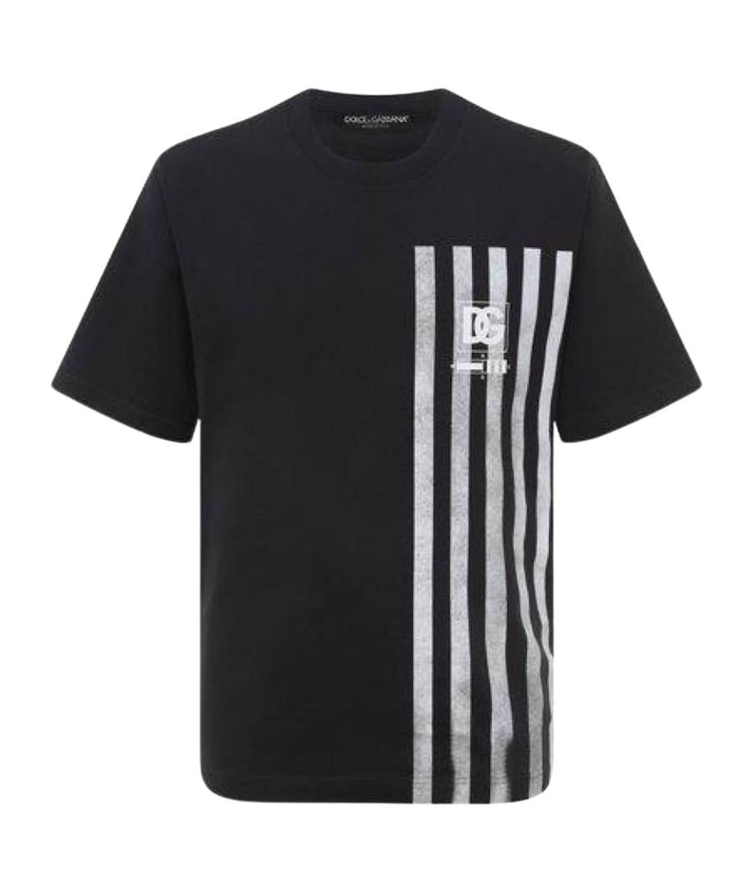 DOLCE&GABBANA Черная хлопковая футболка, фото 1