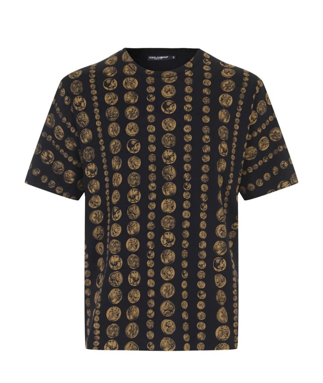DOLCE&GABBANA Черная хлопковая футболка, фото 1