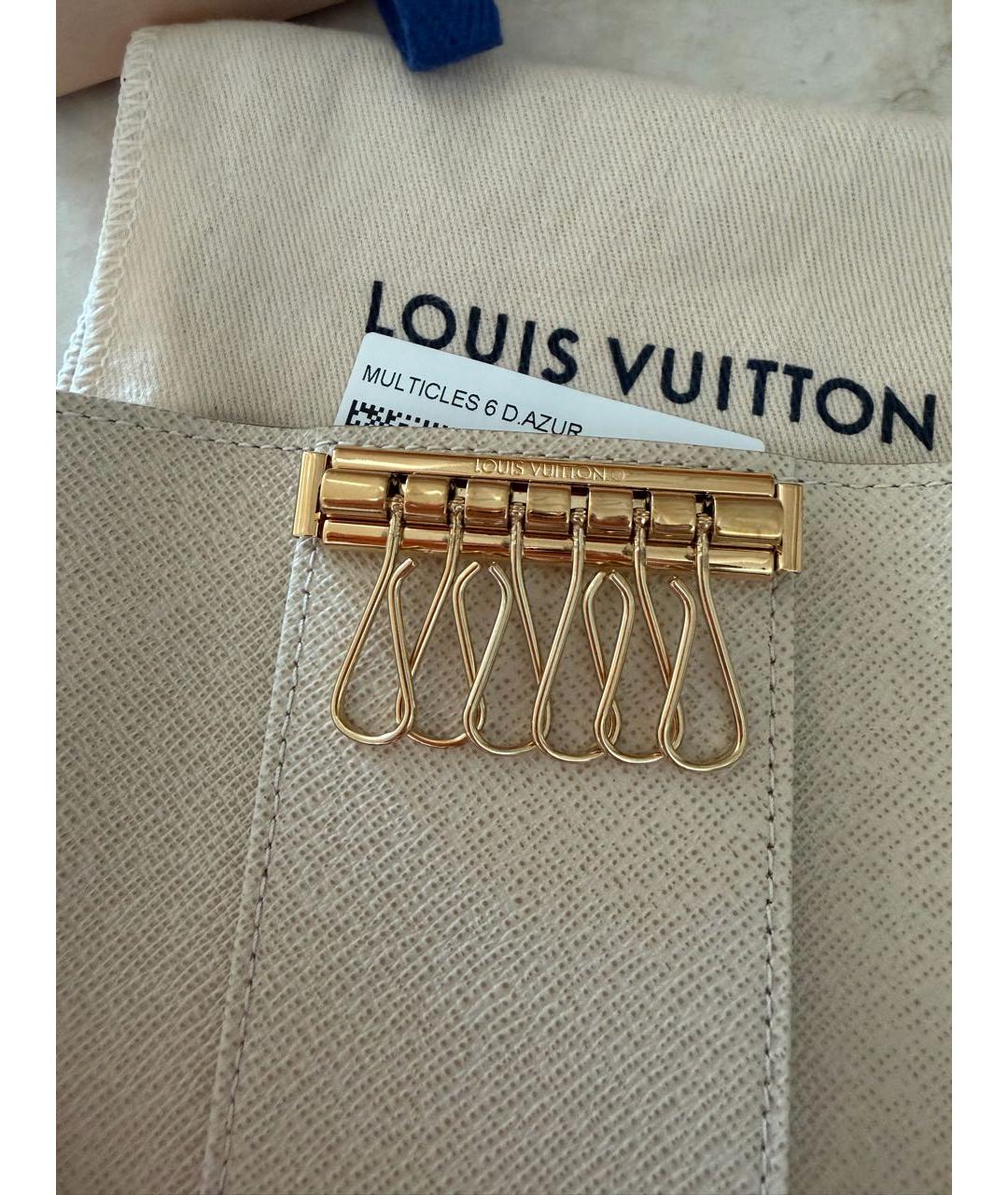 LOUIS VUITTON Белая ключница, фото 4