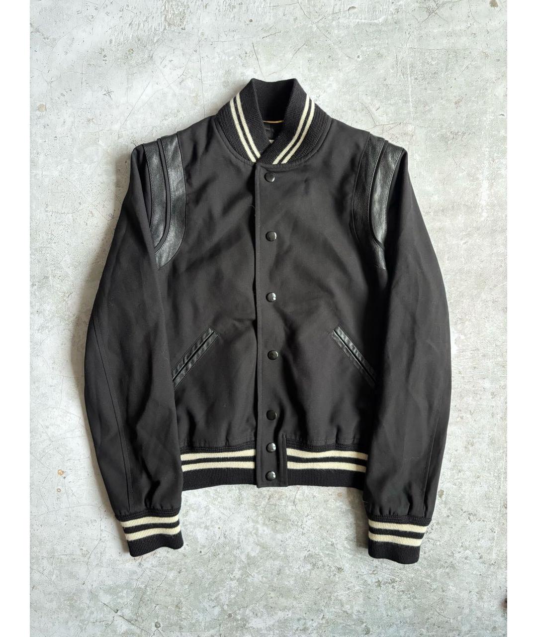 SAINT LAURENT Черная шерстяная куртка, фото 8