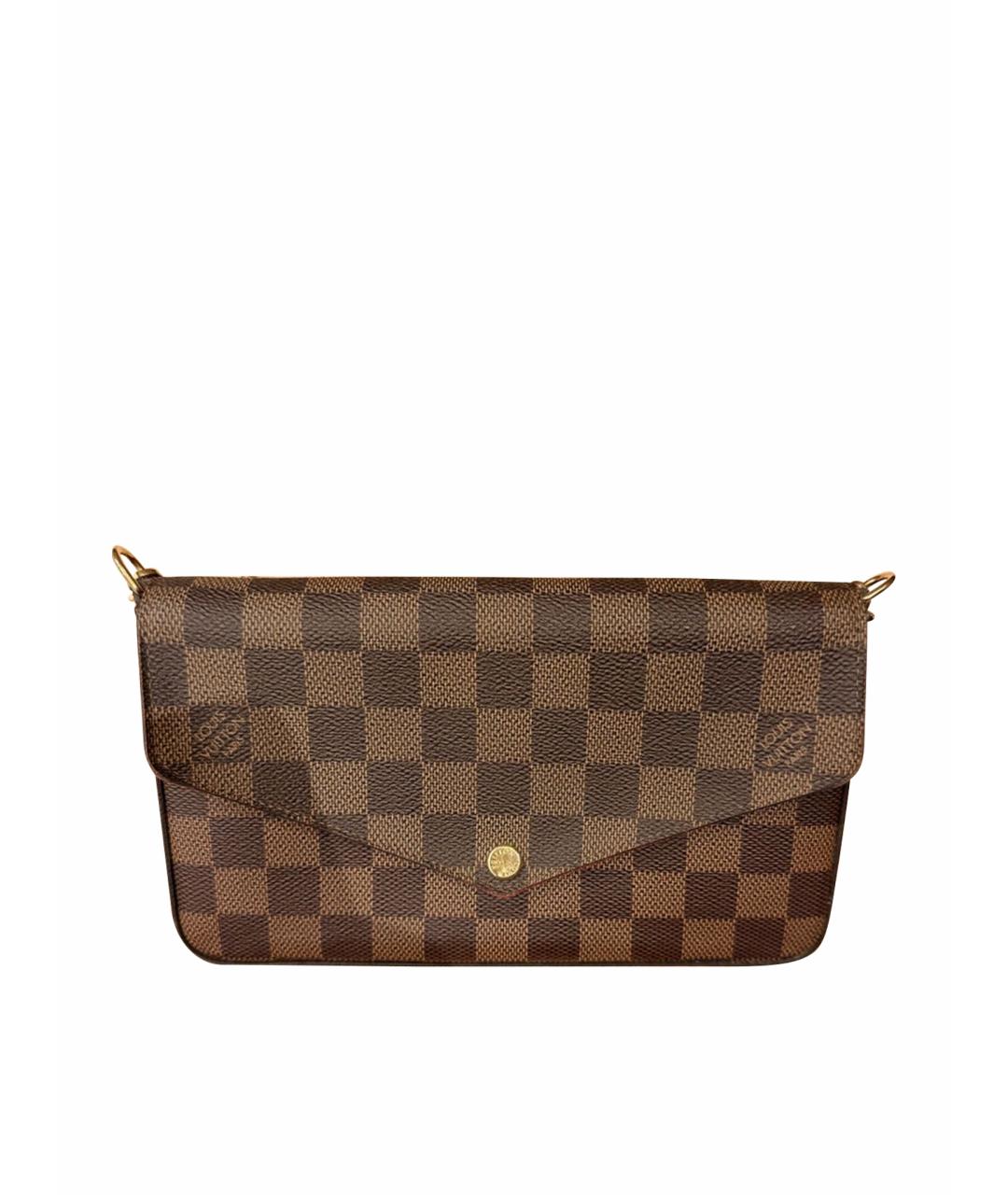 LOUIS VUITTON Коричневая сумка через плечо из канвы, фото 1