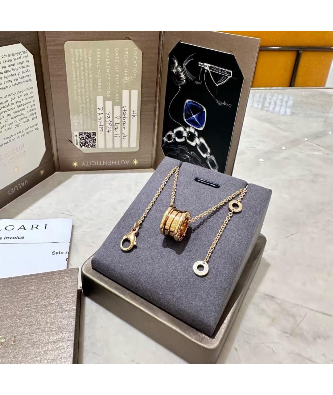 BVLGARI Золотое колье из желтого золота, фото 2