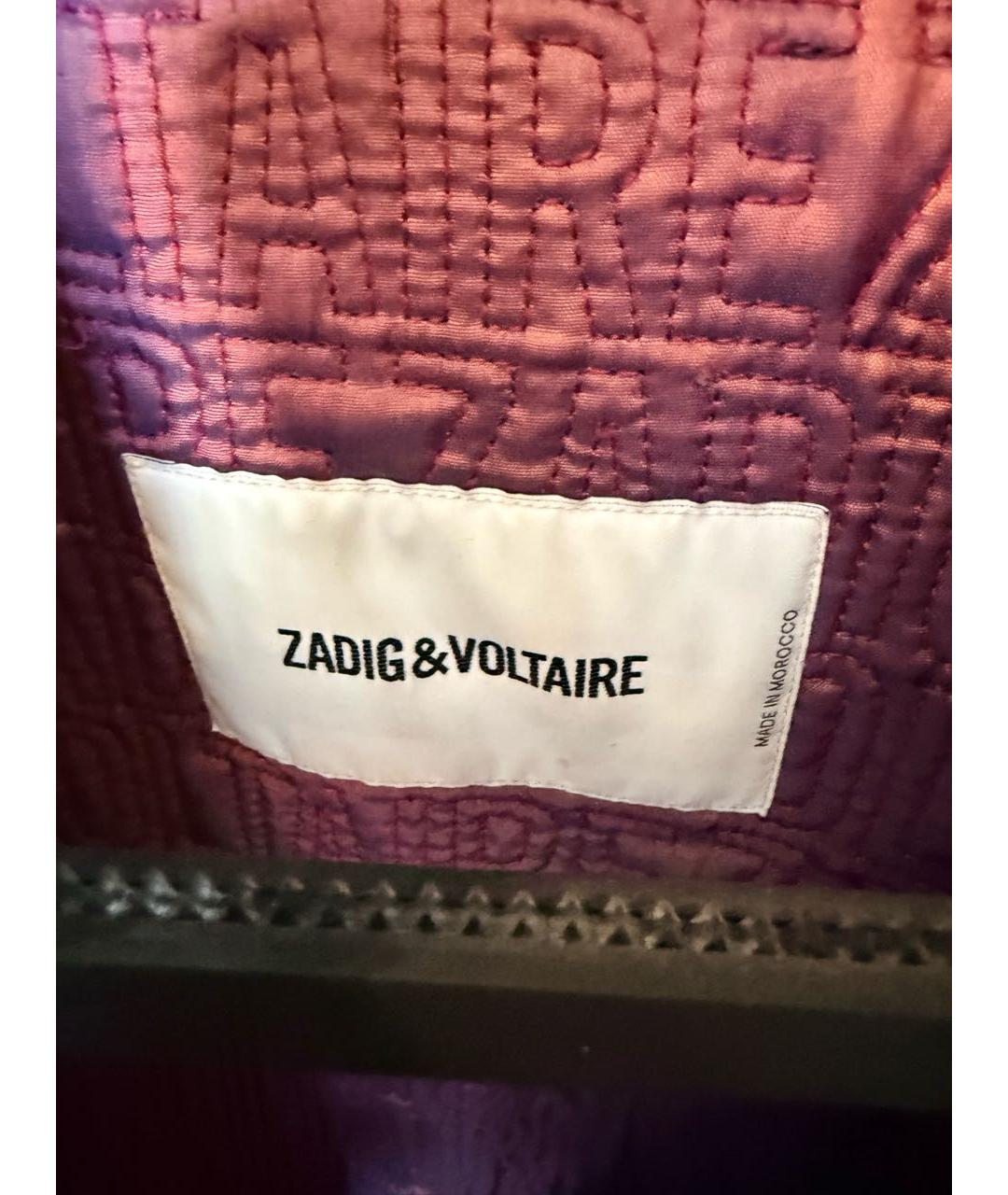 ZADIG & VOLTAIRE Черная кожаная куртка, фото 4
