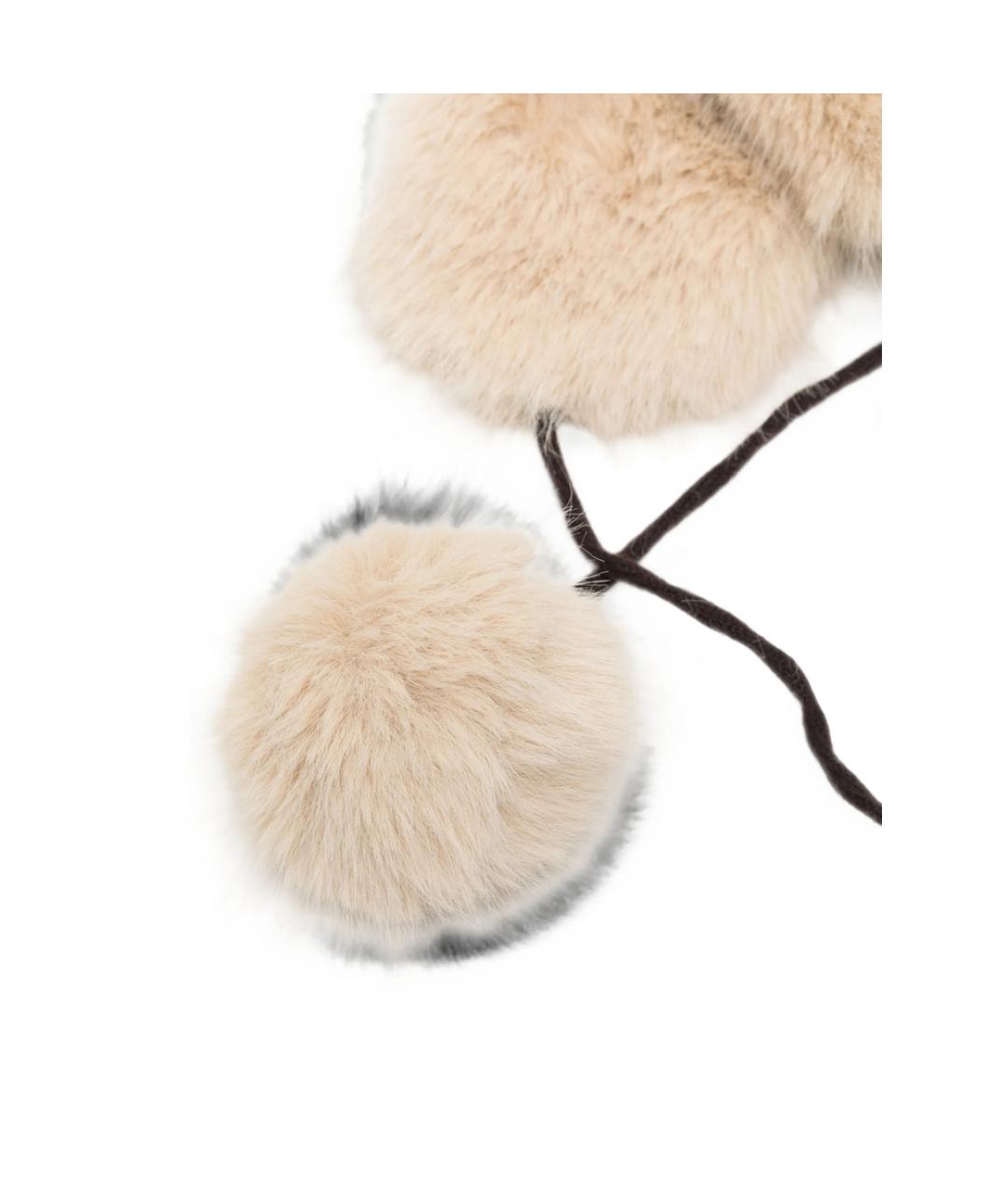 UGG Коричневая синтетическая шапка, фото 2