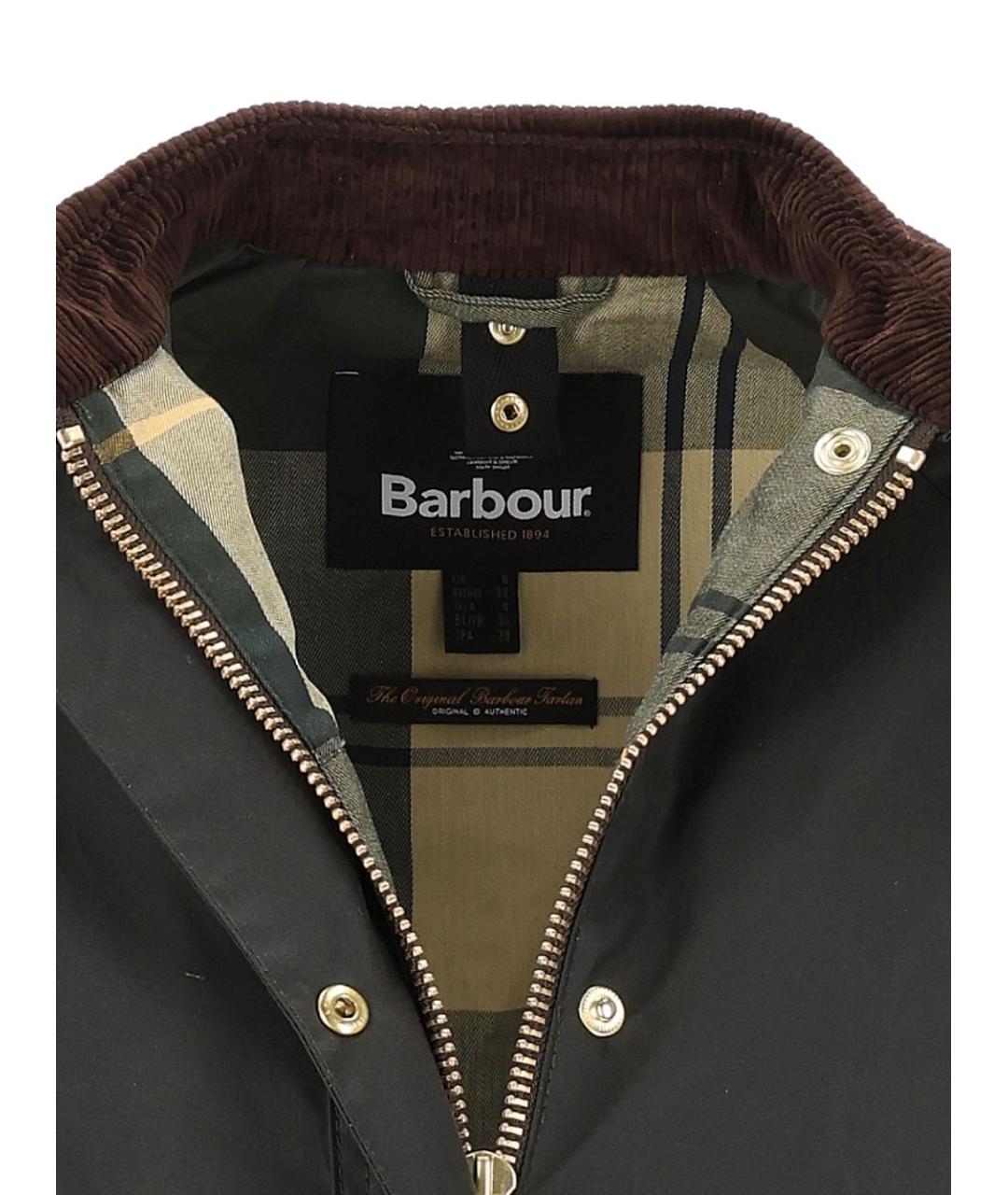 BARBOUR Зеленая хлопковая куртка, фото 6