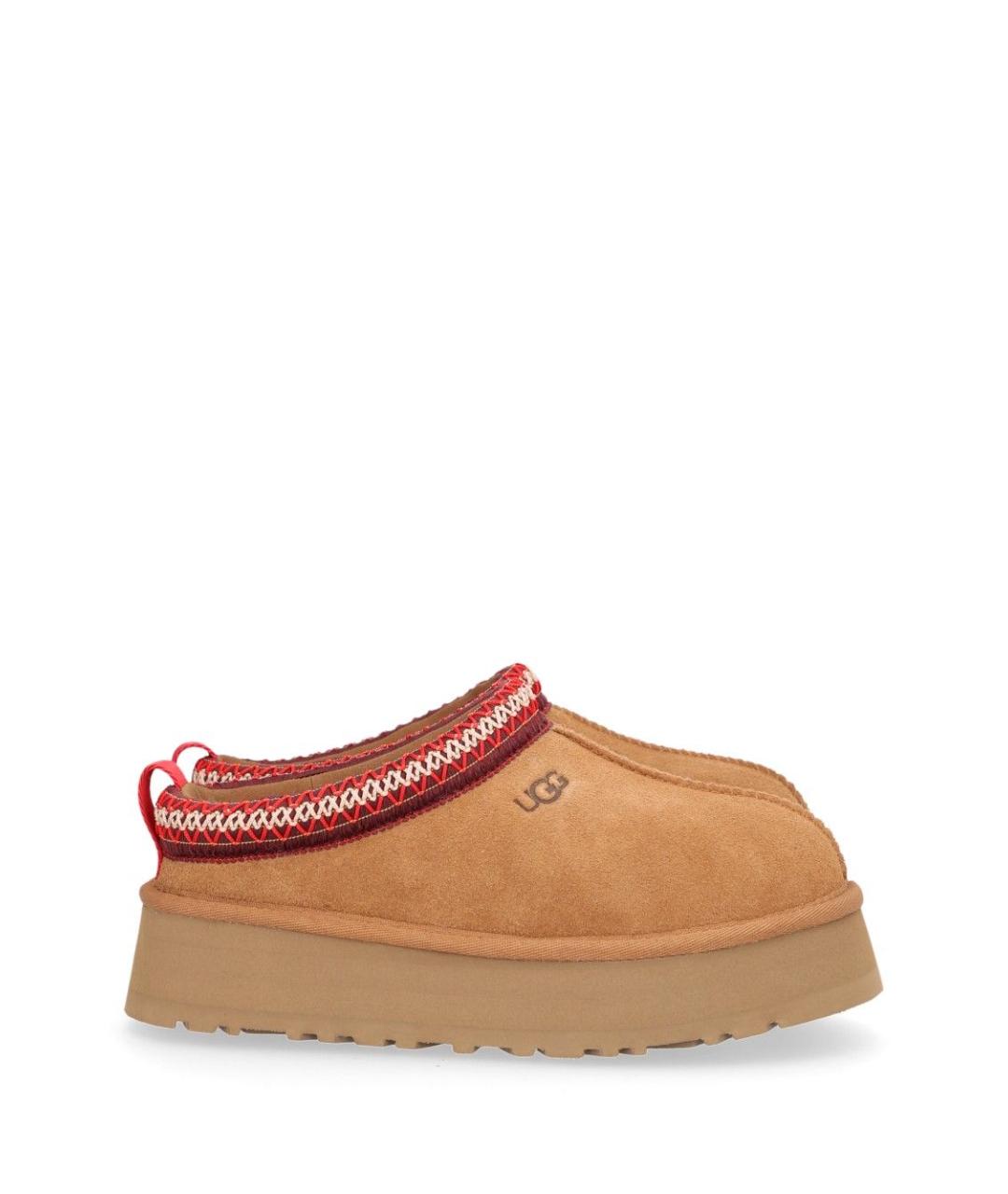 UGG Бежевые замшевые сабо, фото 6