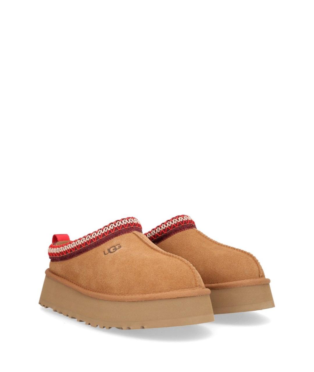 UGG Бежевые замшевые сабо, фото 2