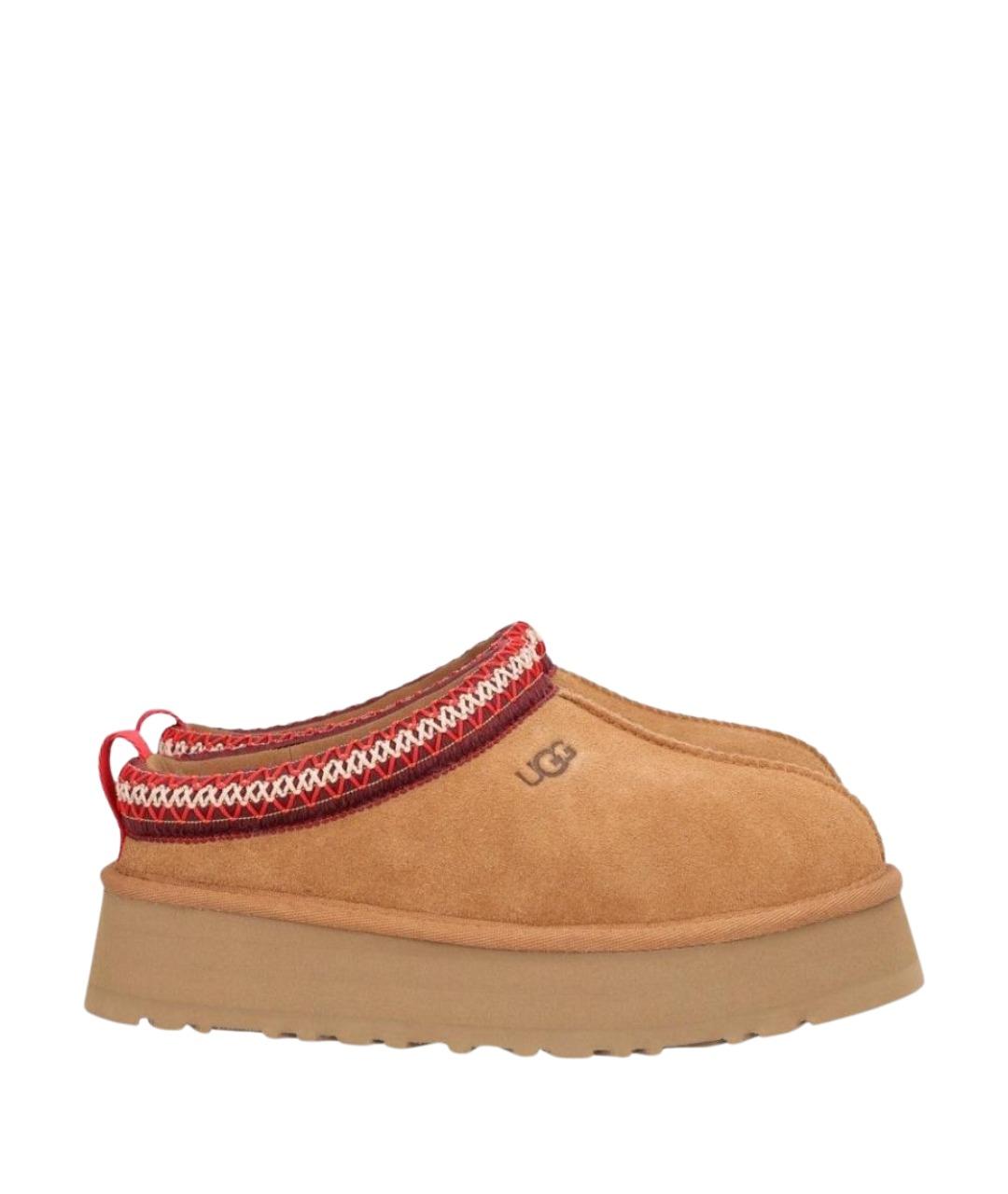 UGG Бежевые замшевые сабо, фото 1