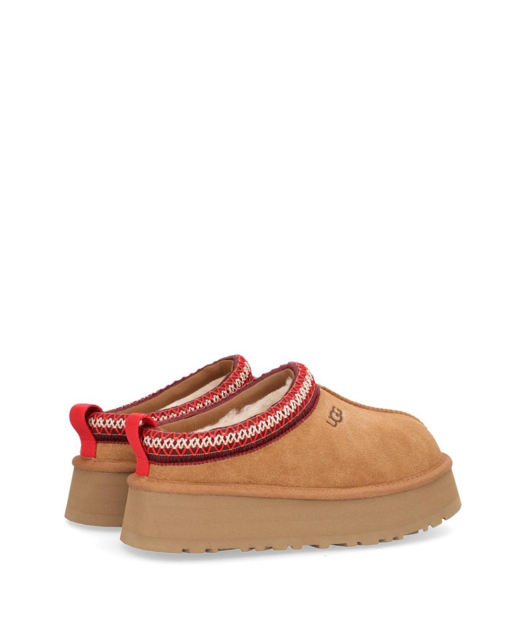 UGG Бежевые замшевые сабо, фото 3