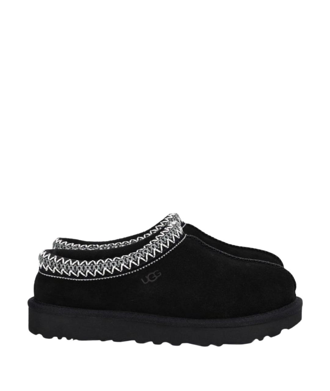 UGG Черные замшевые сабо, фото 1