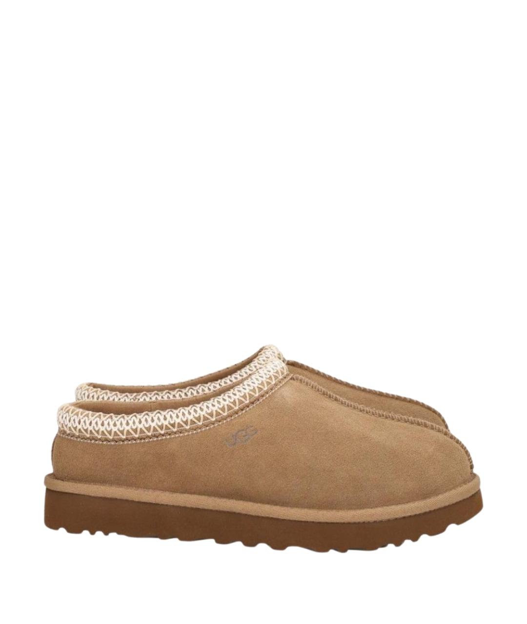 UGG Бежевые замшевые сабо, фото 1