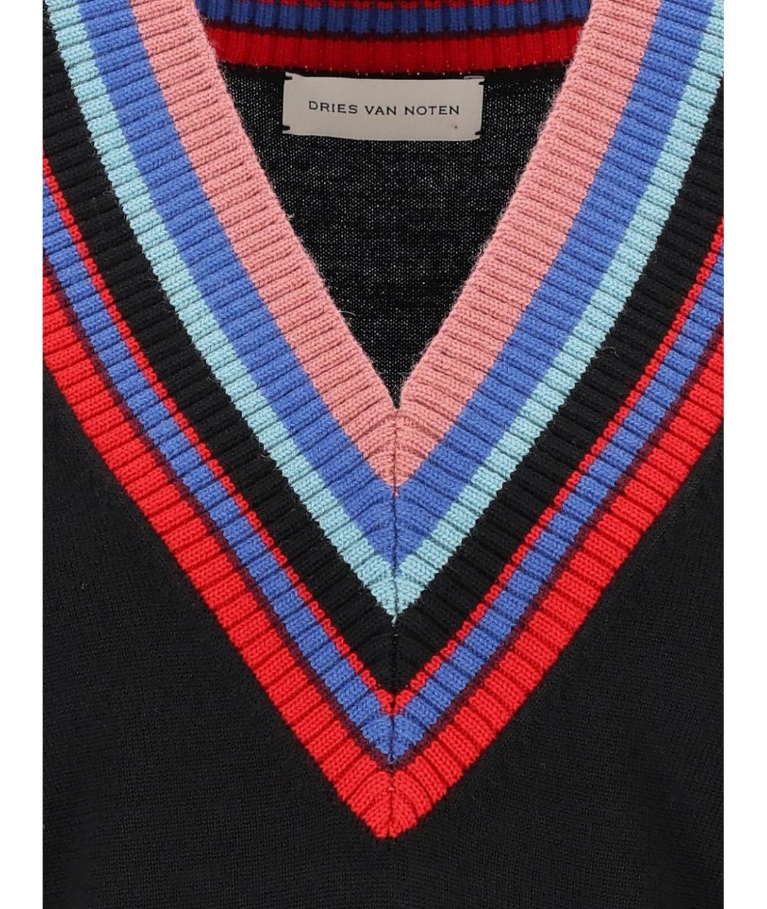 DRIES VAN NOTEN Черная шерстяная жилетка, фото 3