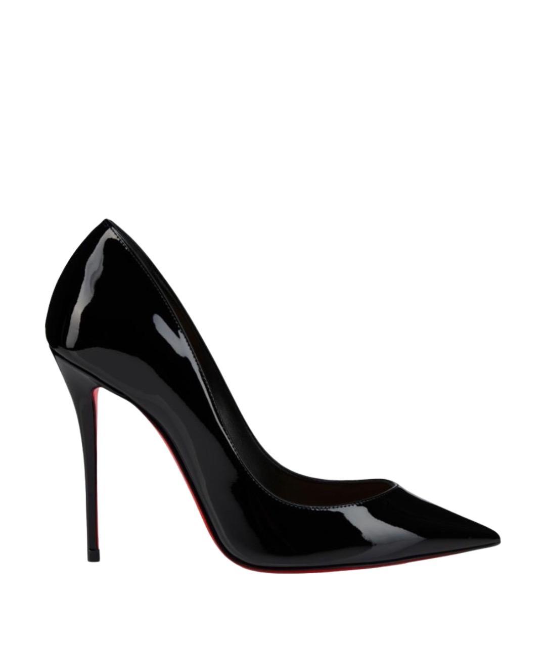 CHRISTIAN LOUBOUTIN Черные туфли из лакированной кожи, фото 1
