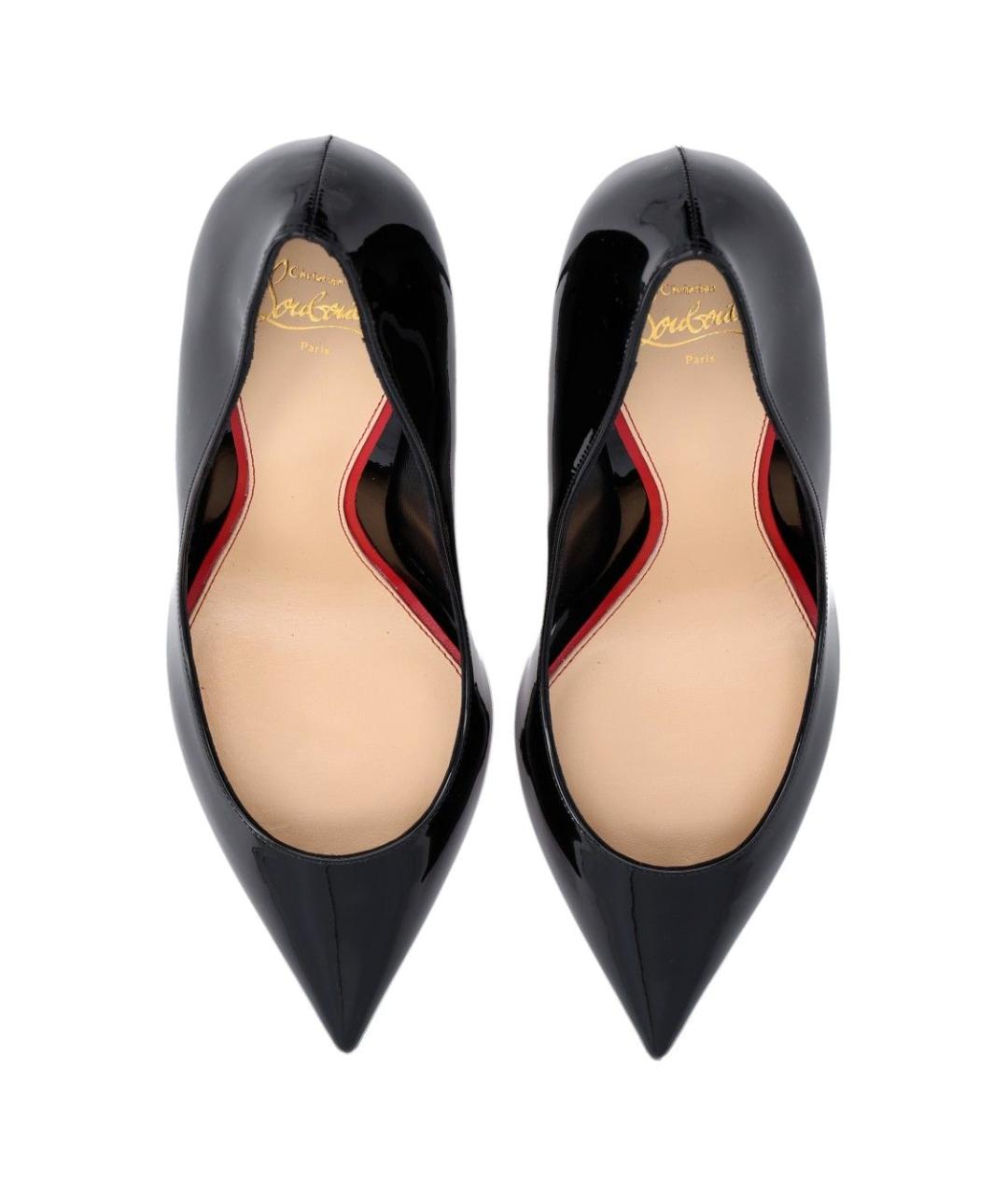 CHRISTIAN LOUBOUTIN Черные туфли из лакированной кожи, фото 5