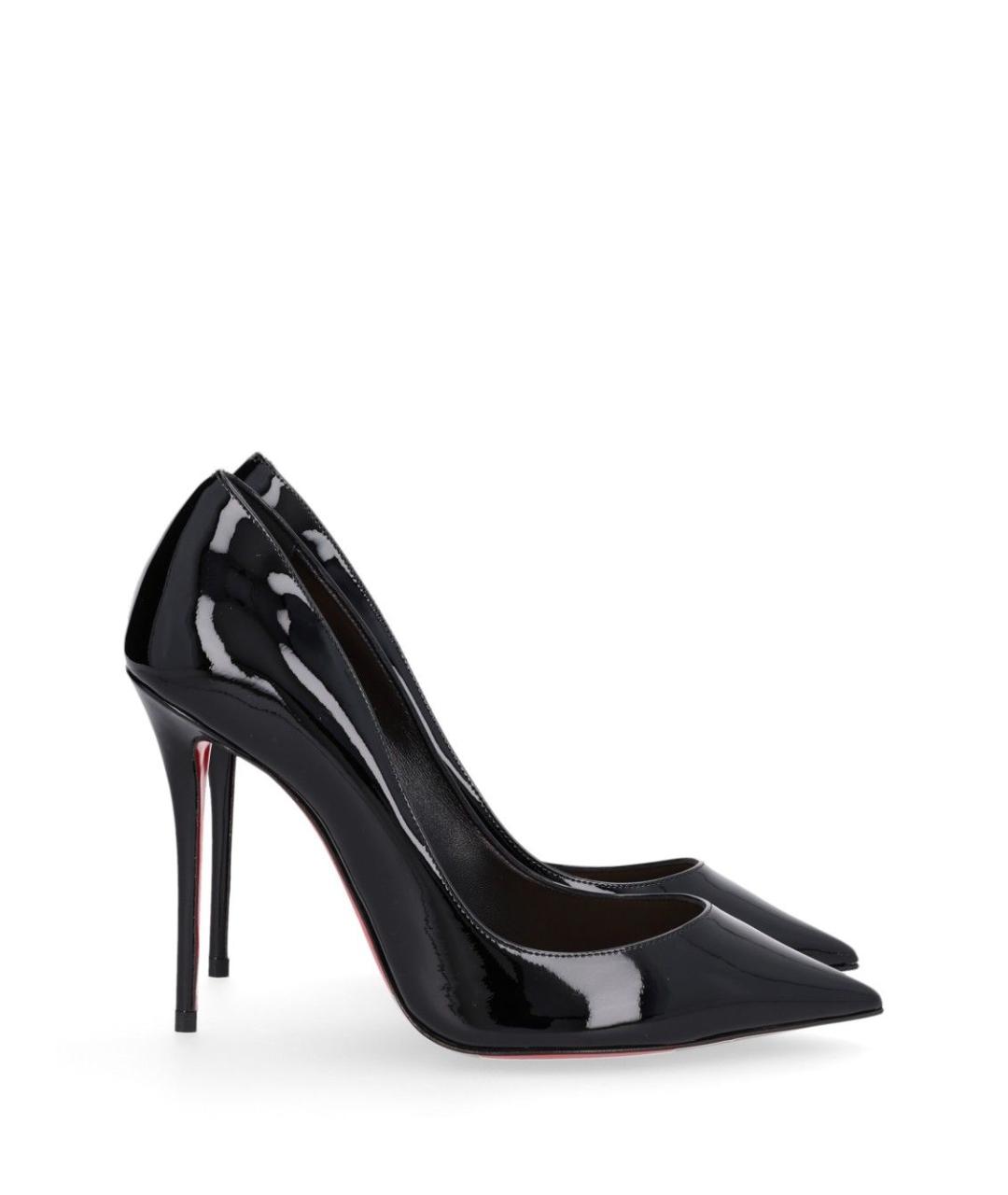 CHRISTIAN LOUBOUTIN Черные туфли из лакированной кожи, фото 2