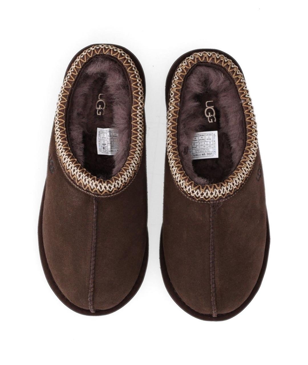 UGG Коричневые замшевые сабо, фото 4