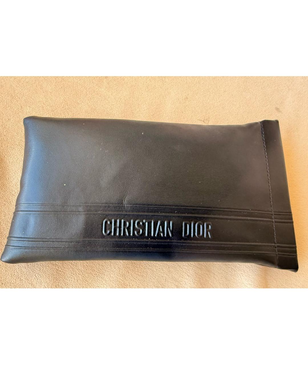 CHRISTIAN DIOR Черные пластиковые солнцезащитные очки, фото 4