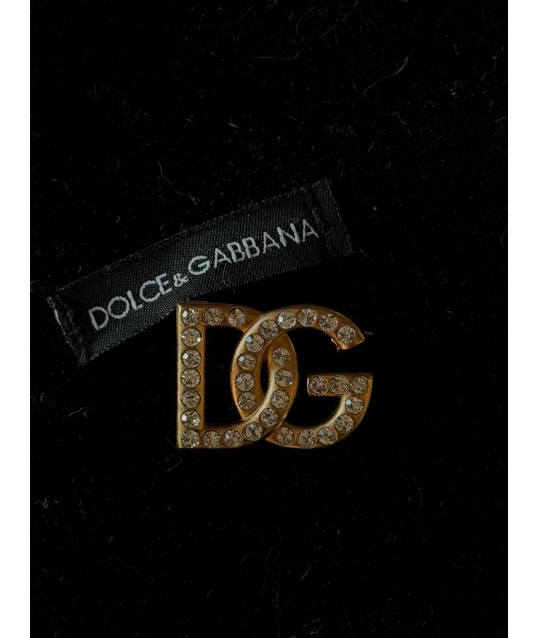 DOLCE&GABBANA Золотая латунная булавка / брошь, фото 6