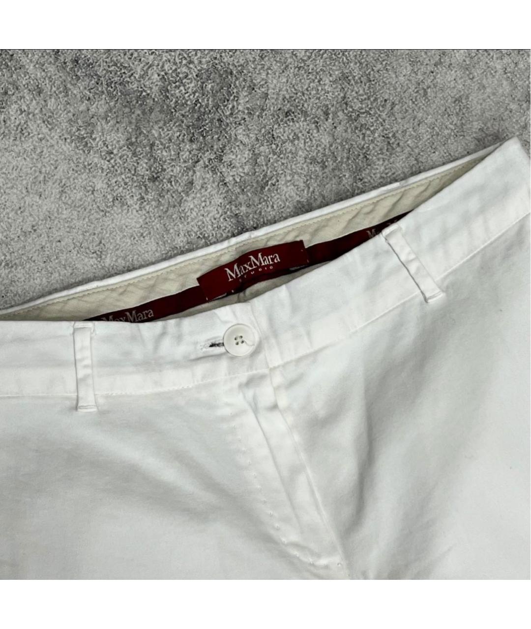 MAX MARA Белые брюки и шорты, фото 3