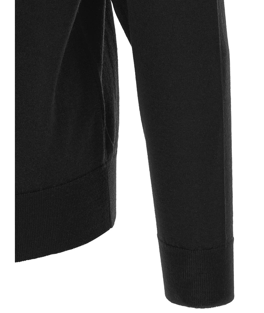 JOHN SMEDLEY Черный шерстяной кардиган, фото 4