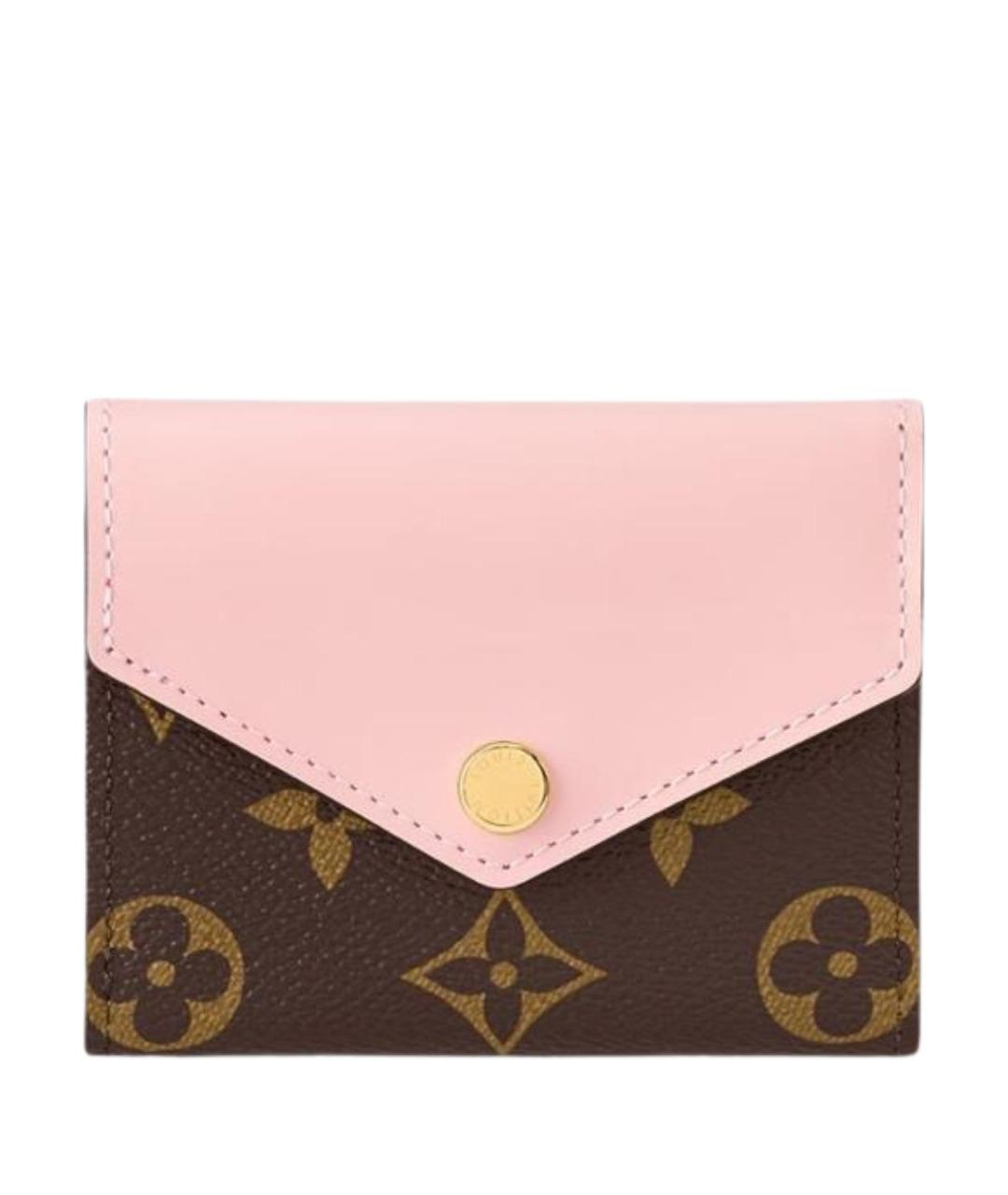 LOUIS VUITTON Розовый кожаный кошелек, фото 1