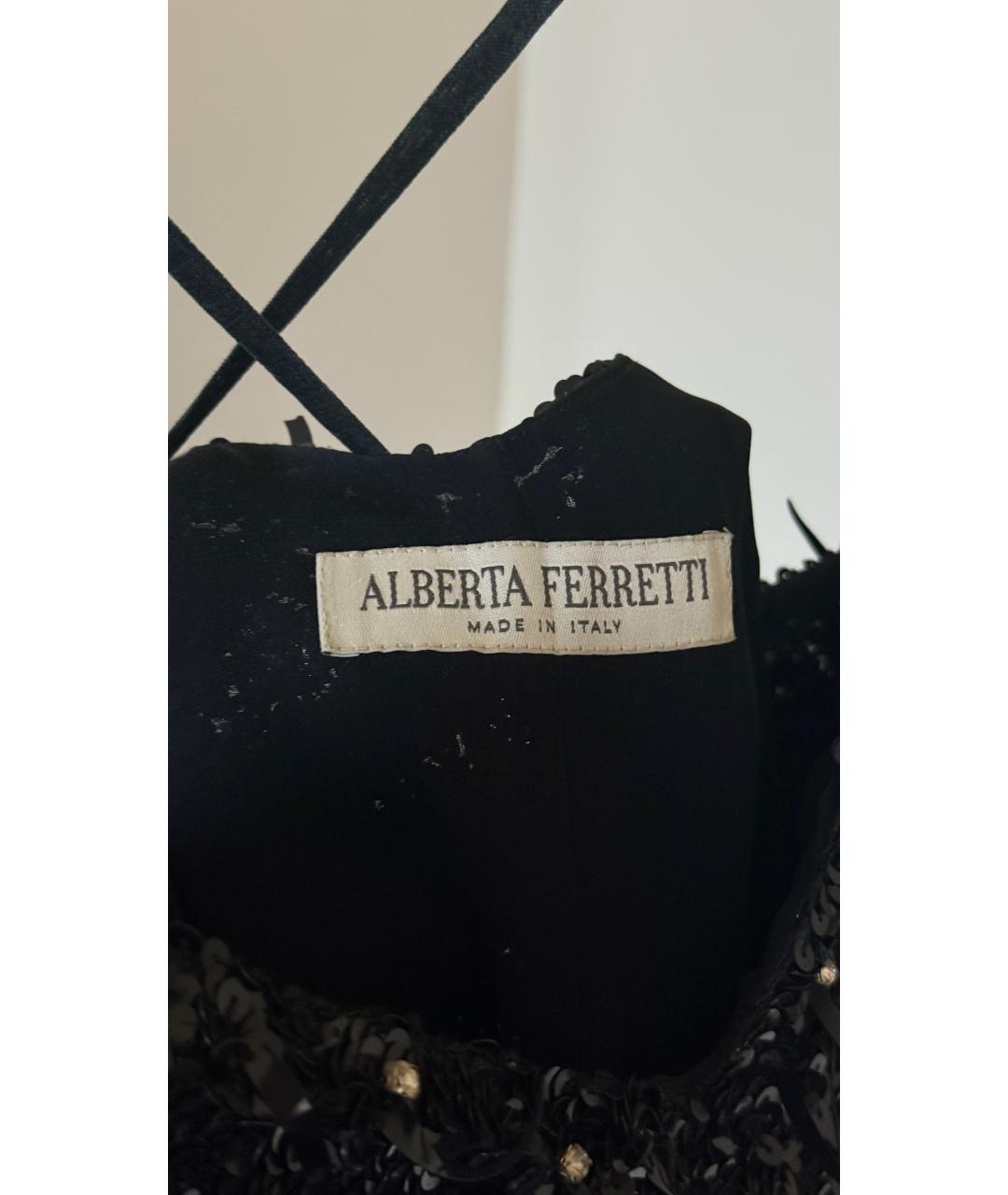 ALBERTA FERRETTI Черное вечернее платье, фото 4