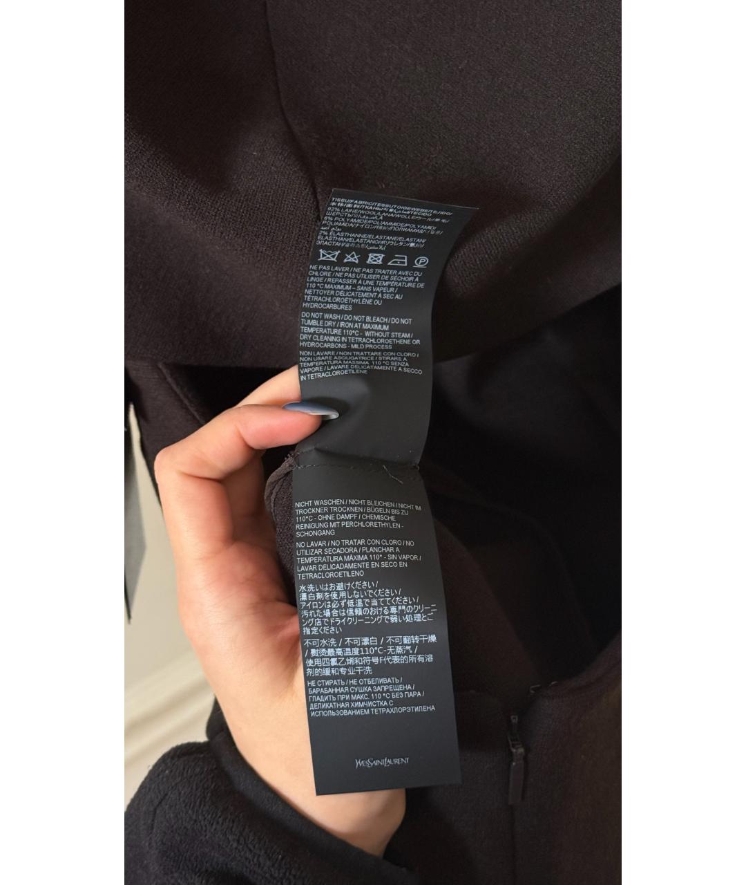 SAINT LAURENT Черное вечернее платье, фото 7
