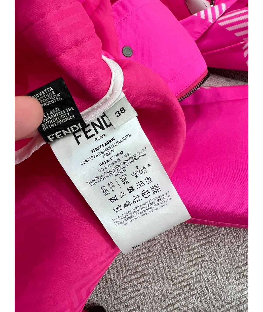 FENDI Фуксия куртка, фото 8