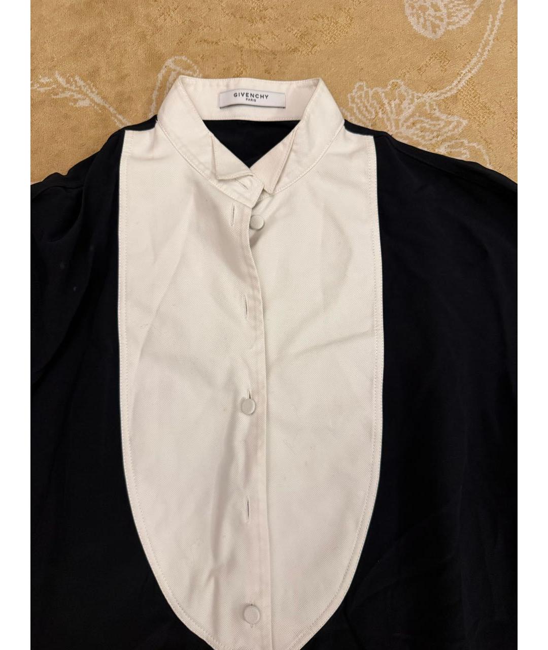 GIVENCHY Черное шелковое повседневное платье, фото 3