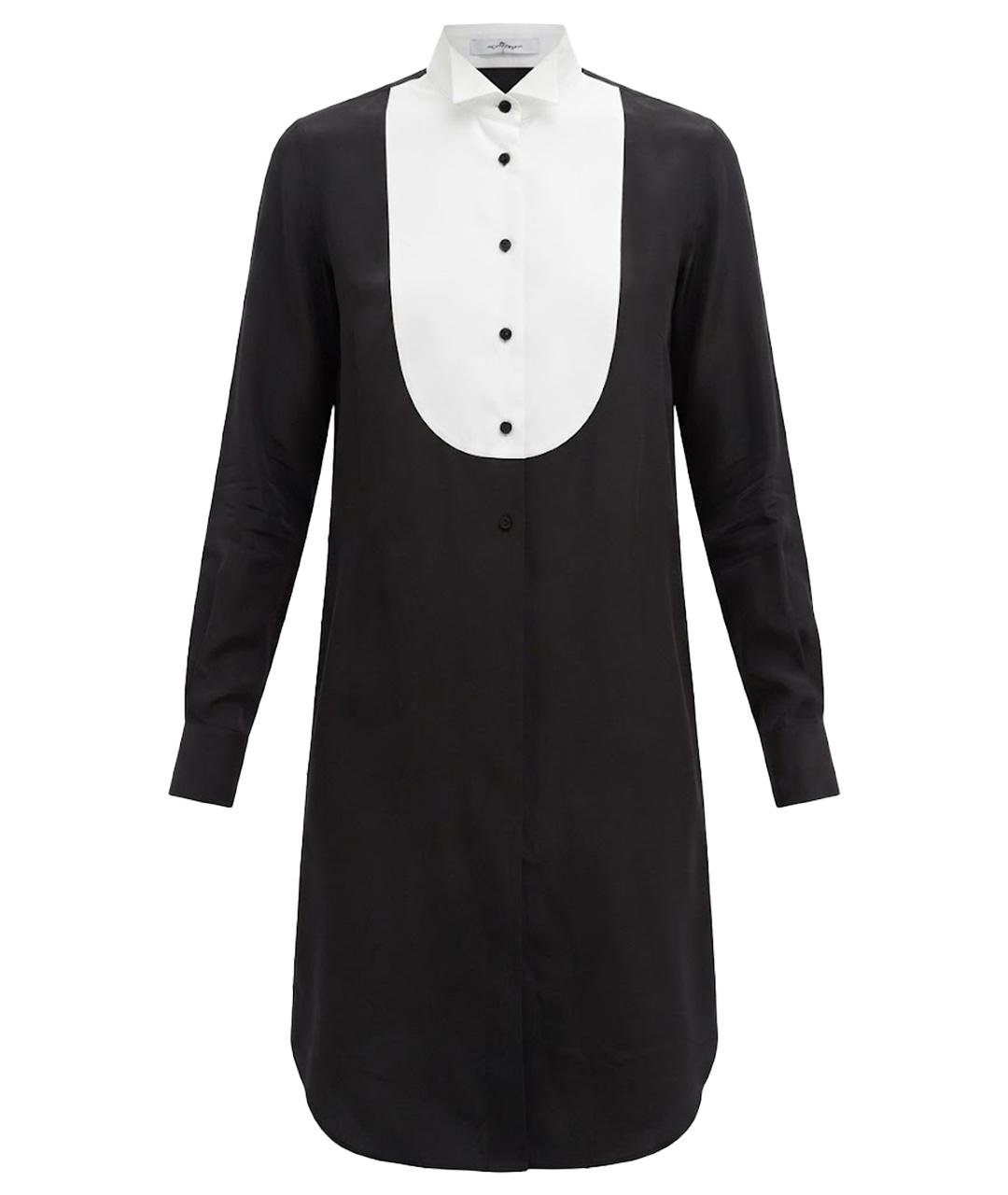 GIVENCHY Черное шелковое повседневное платье, фото 1