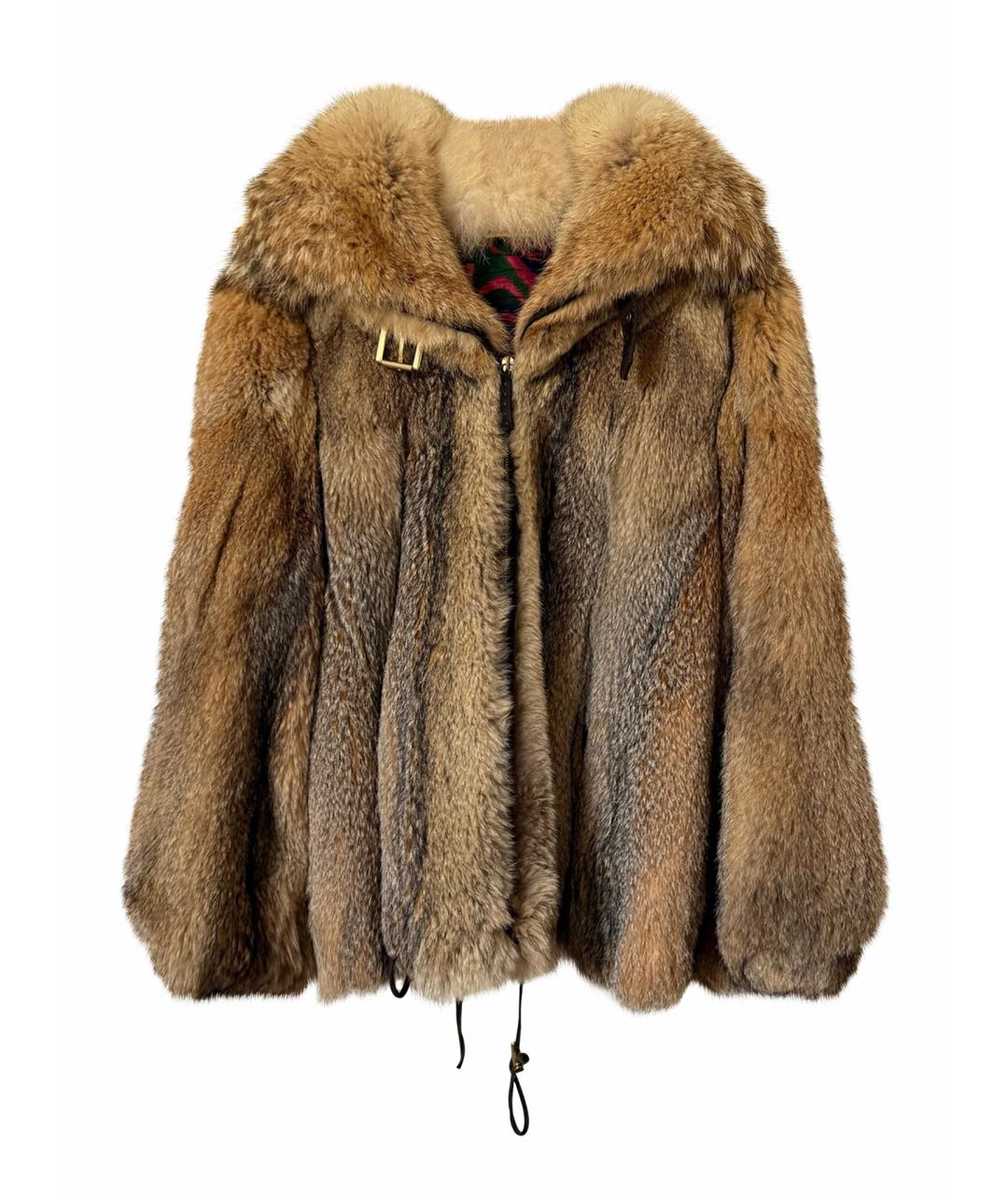 ROBERTO CAVALLI Бежевая меховая куртка, фото 1