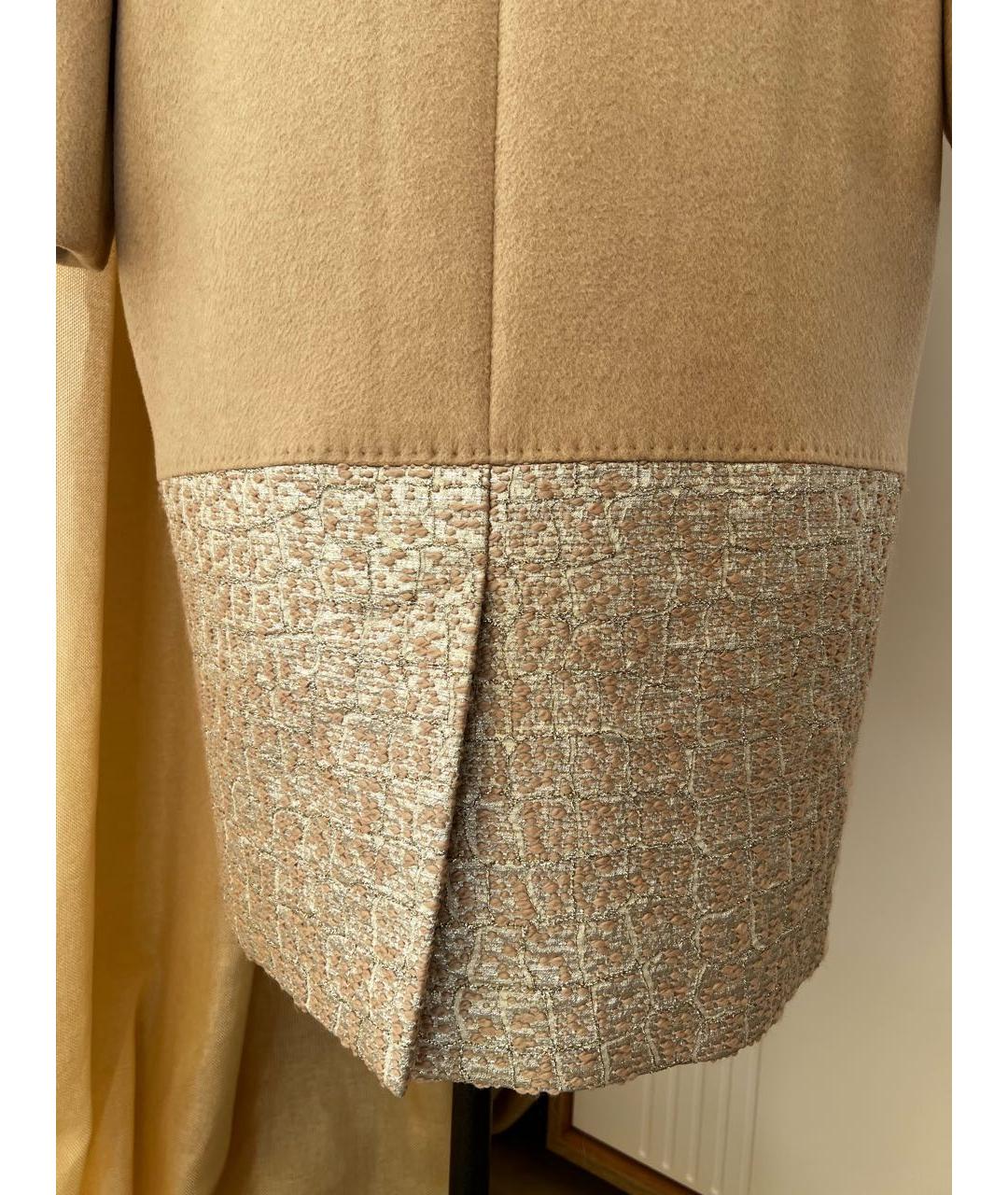 MAX MARA Бежевое шерстяное пальто, фото 5