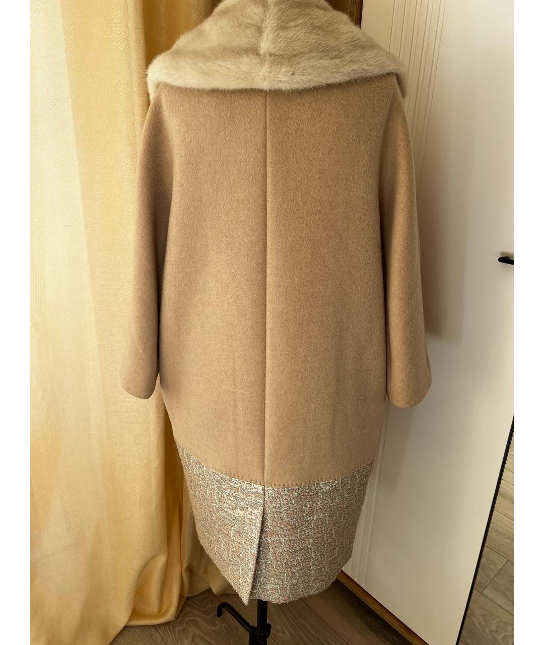 MAX MARA Бежевое шерстяное пальто, фото 2