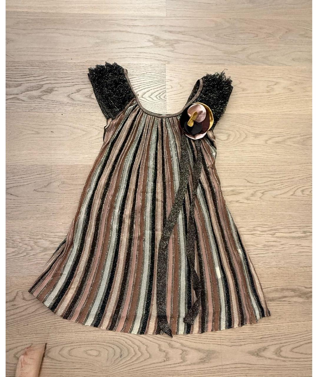 MISSONI Мульти вискозное коктейльное платье, фото 6