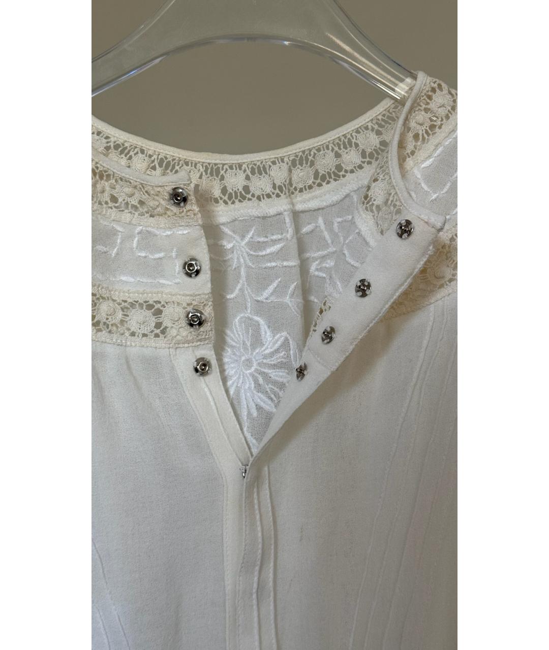 ISABEL MARANT Белое хлопковое коктейльное платье, фото 5