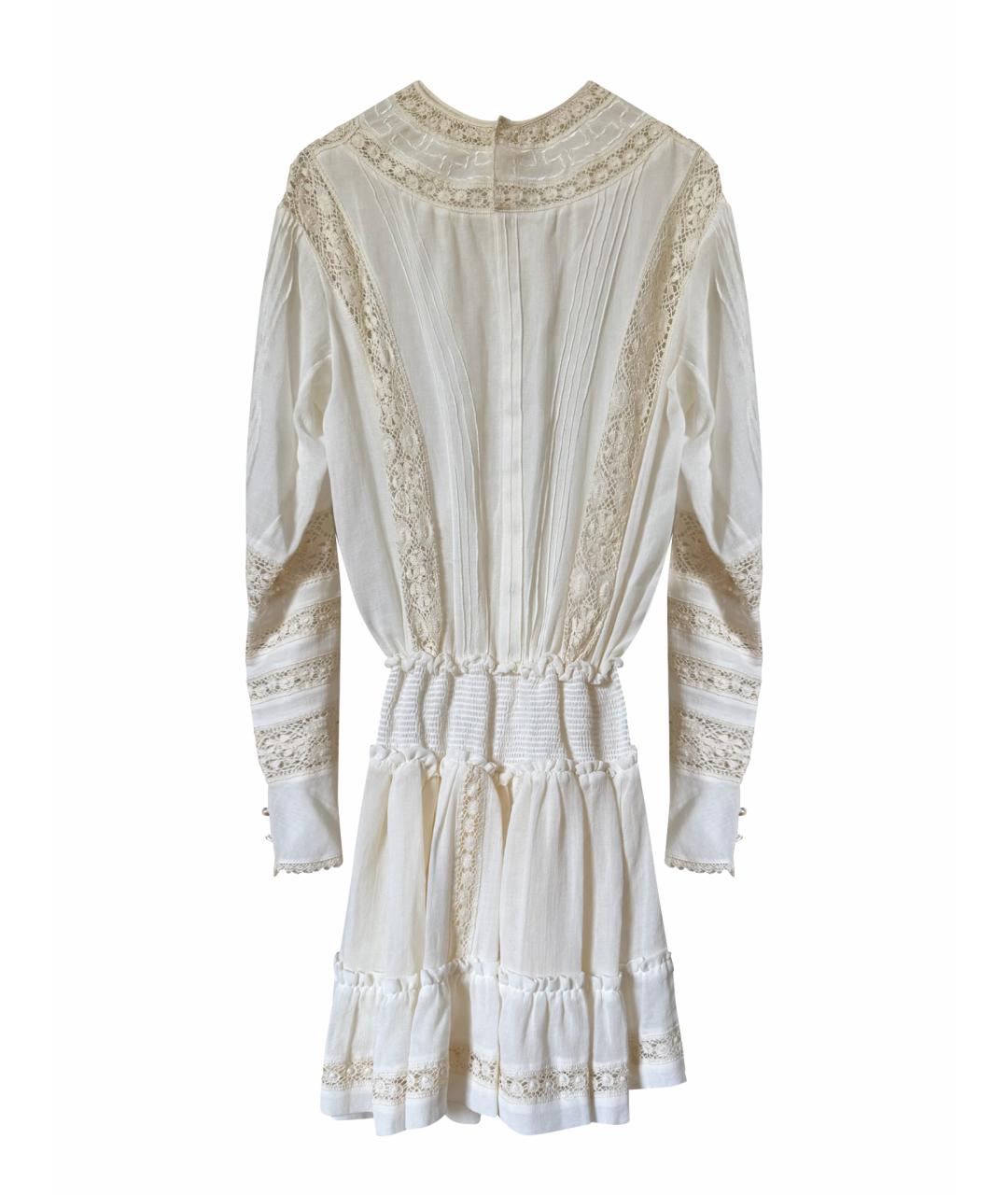 ISABEL MARANT Белое хлопковое коктейльное платье, фото 1