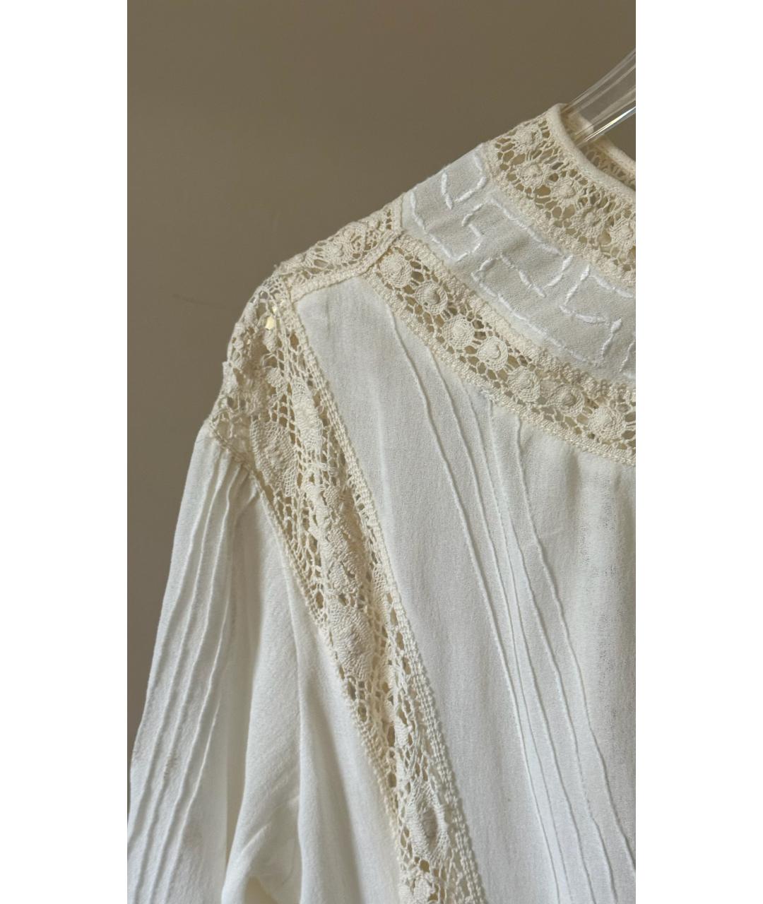 ISABEL MARANT Белое хлопковое коктейльное платье, фото 4