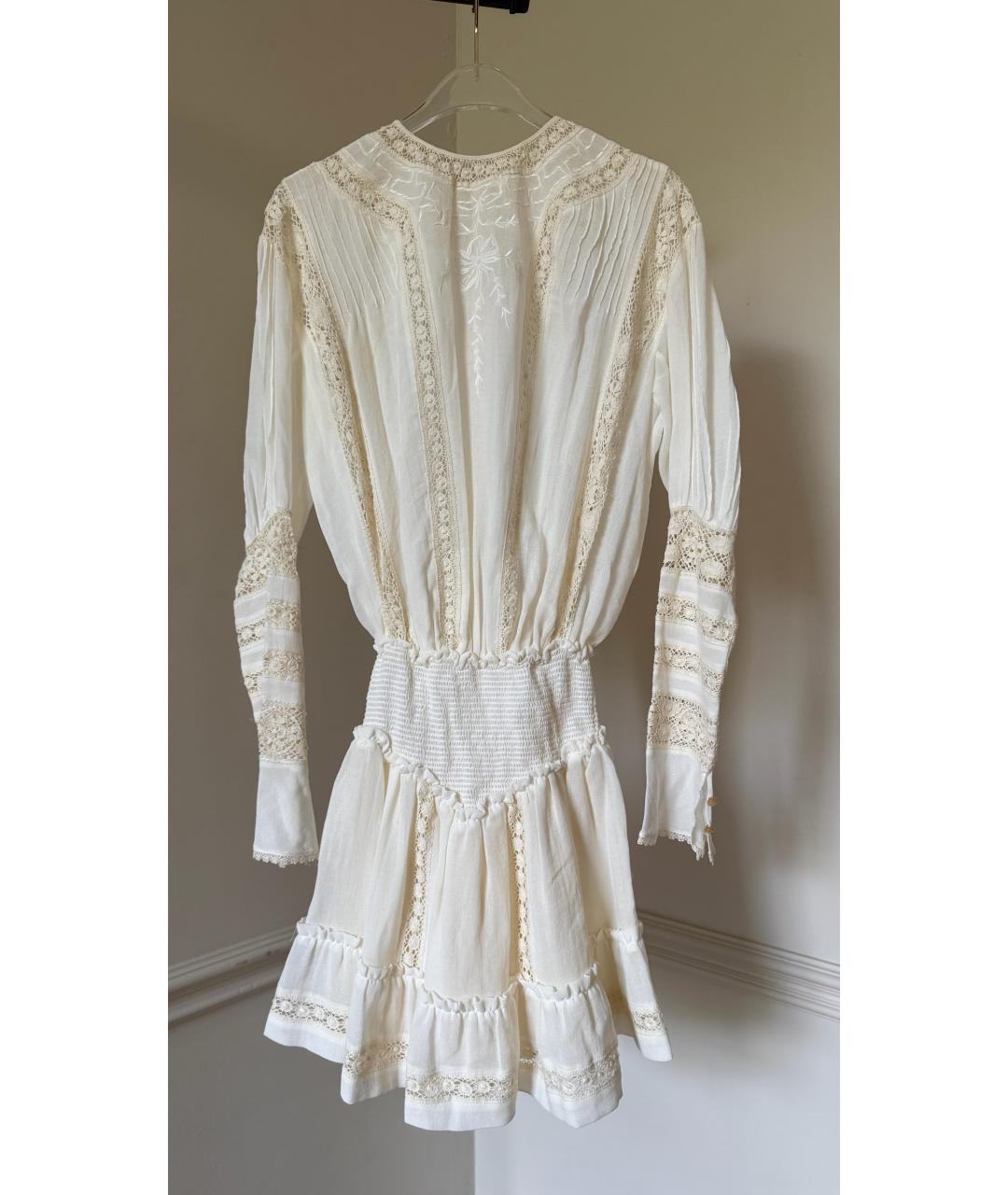 ISABEL MARANT Белое хлопковое коктейльное платье, фото 2